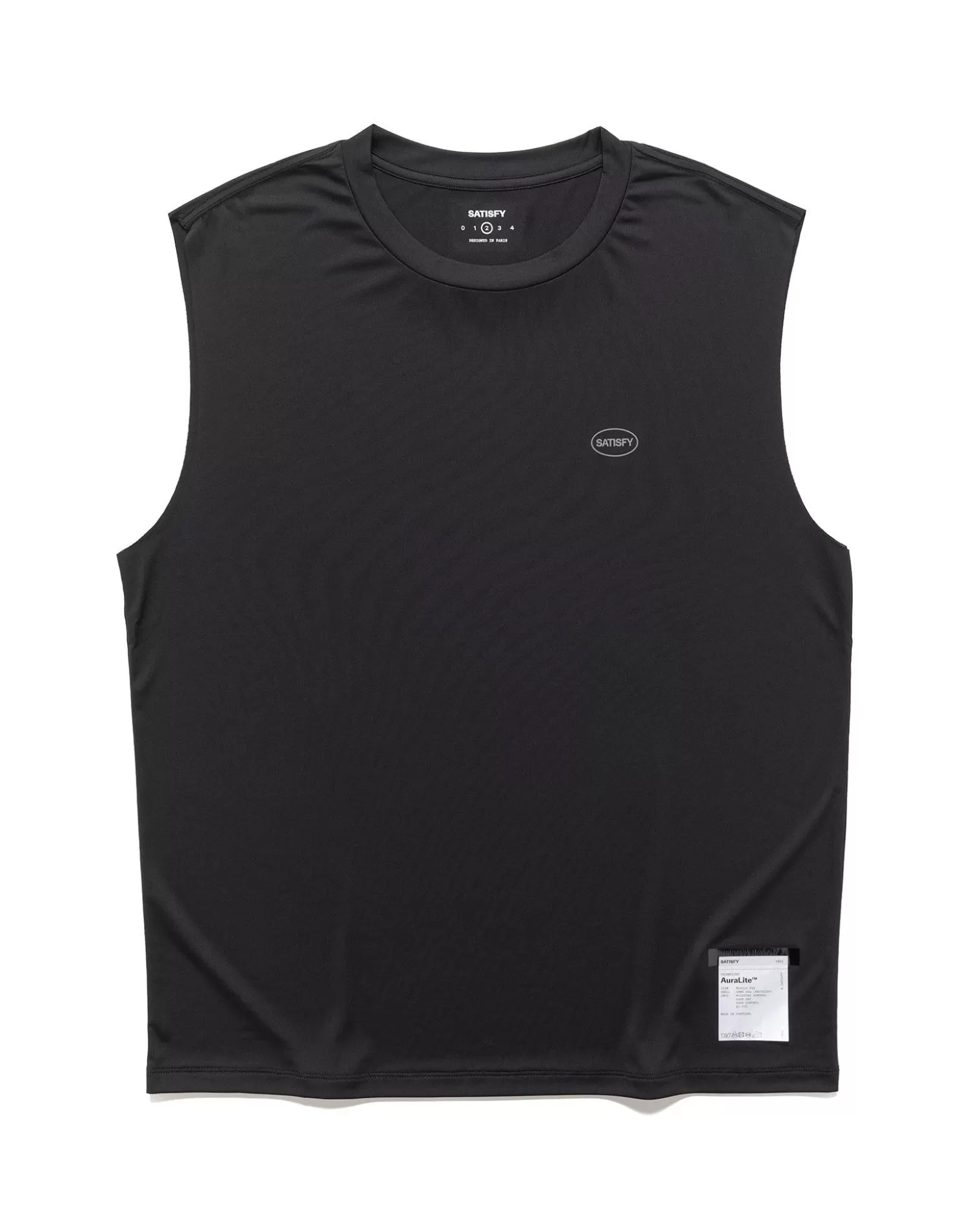 Satisfy Auralite Muscle Tee Black Discount