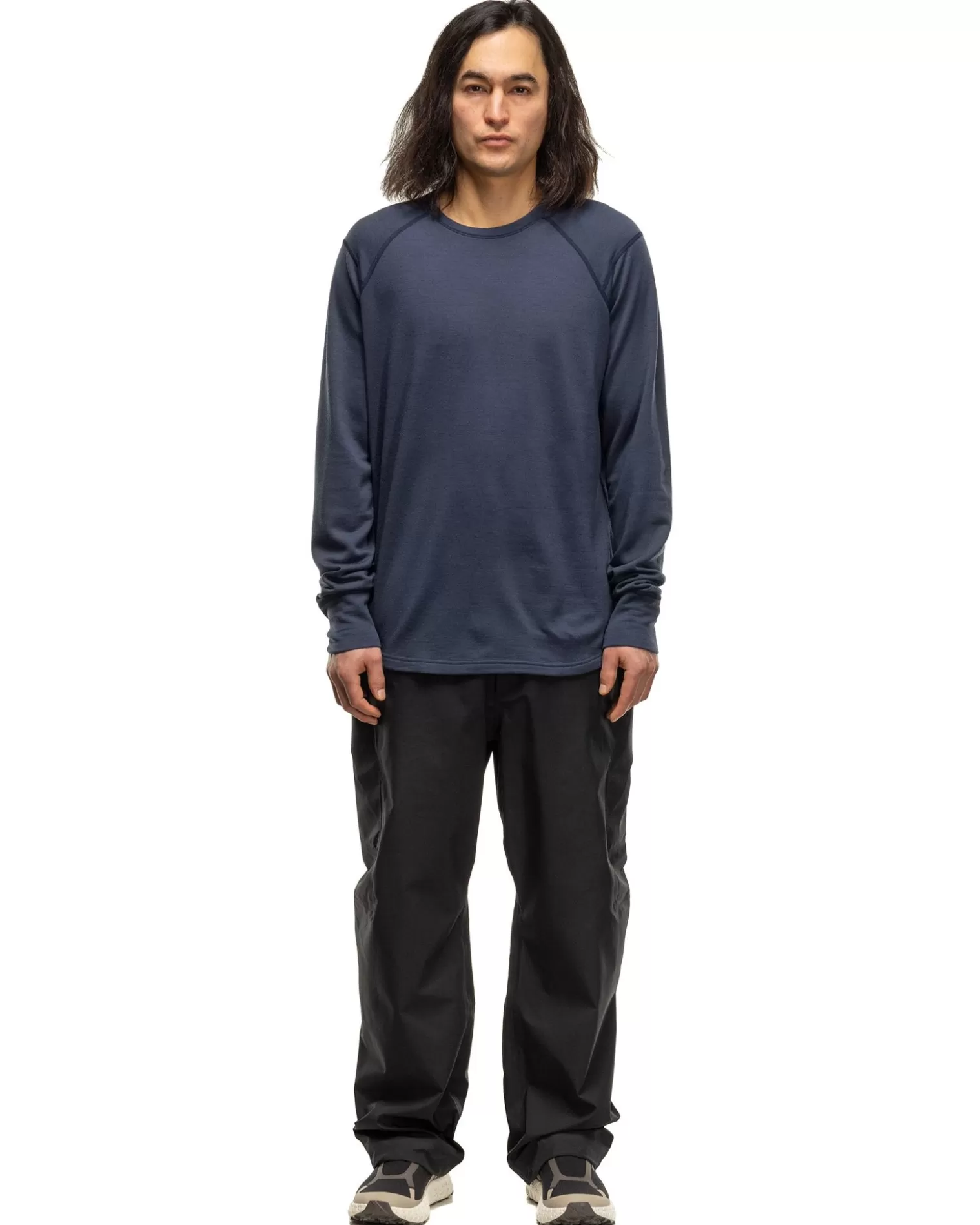 HAVEN Base Crewneck-Merino Wool Terry Heather Navy Outlet