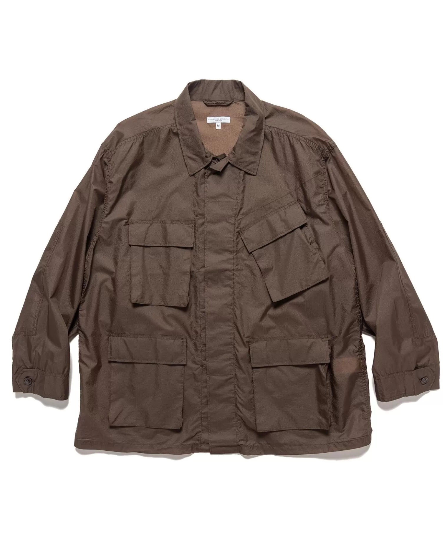 Engineered Garments Bdu Jacket Nylon Micro Ripstop Dk Brown Clearance