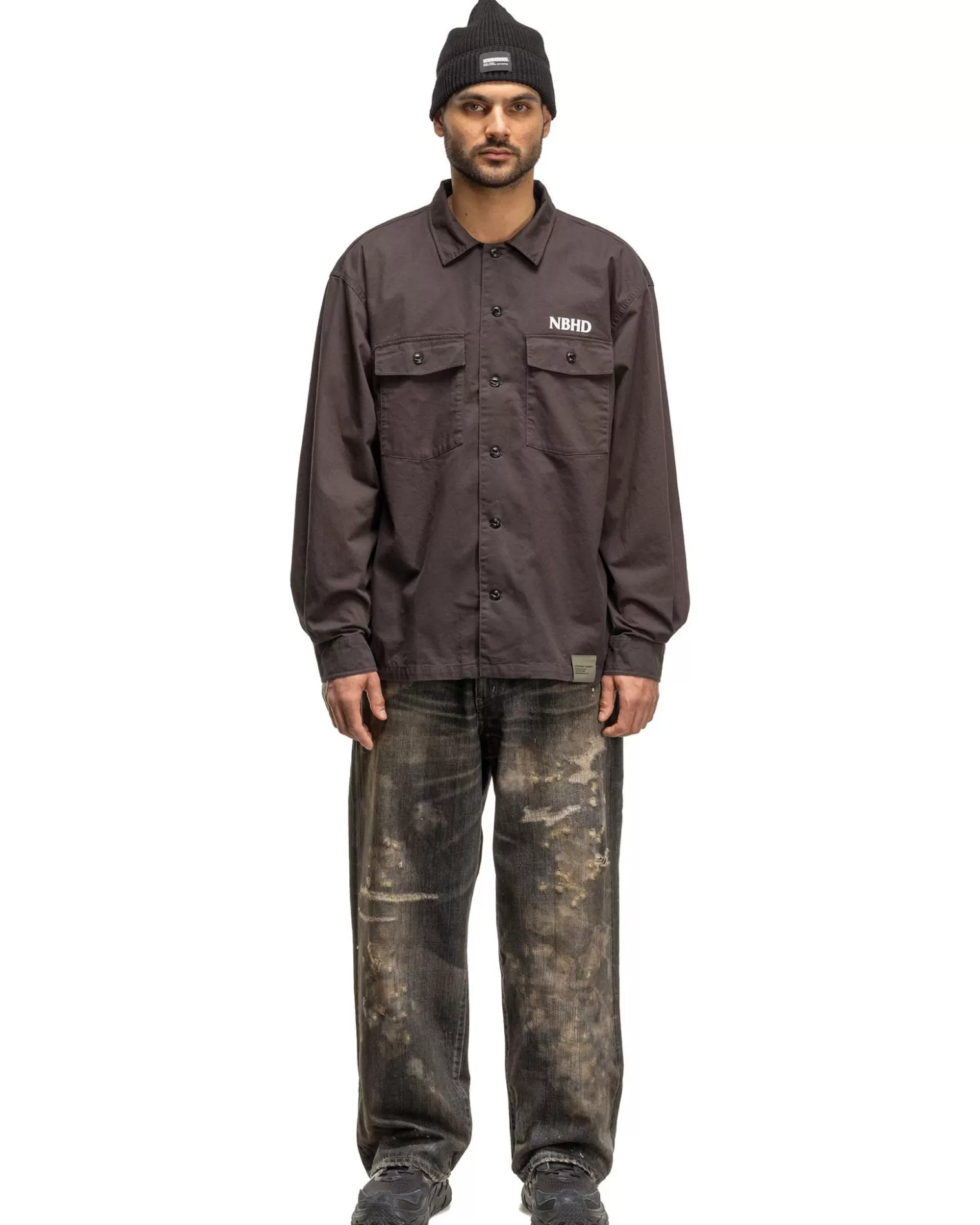 Neighborhood Bdu Shirt Ls Black Outlet