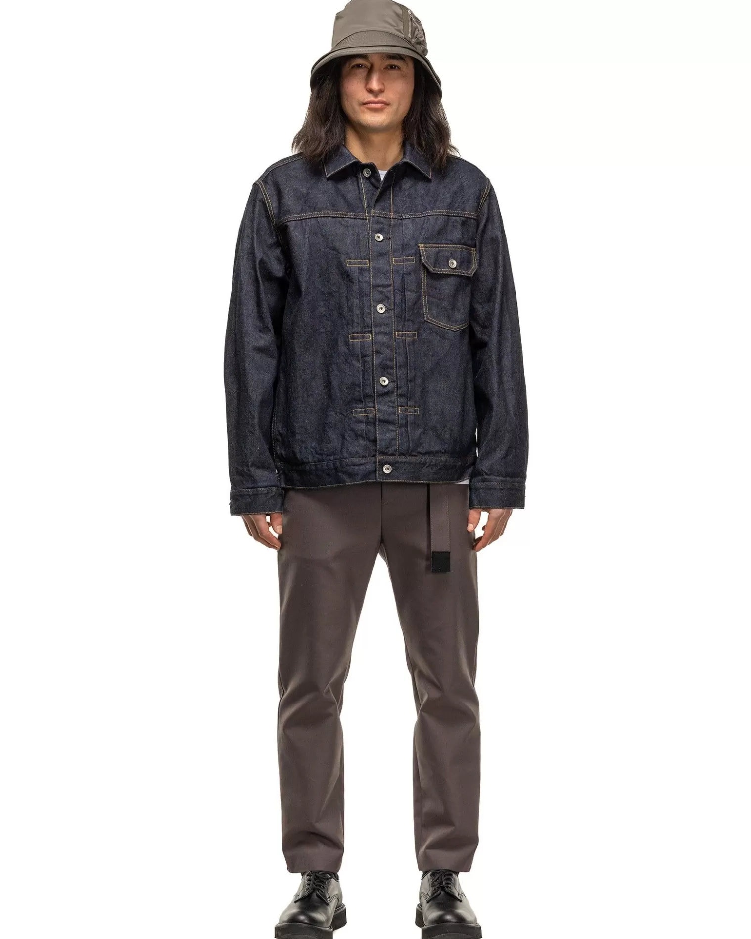 sacai Beyondexx Denim Blouson Indigo Cheap