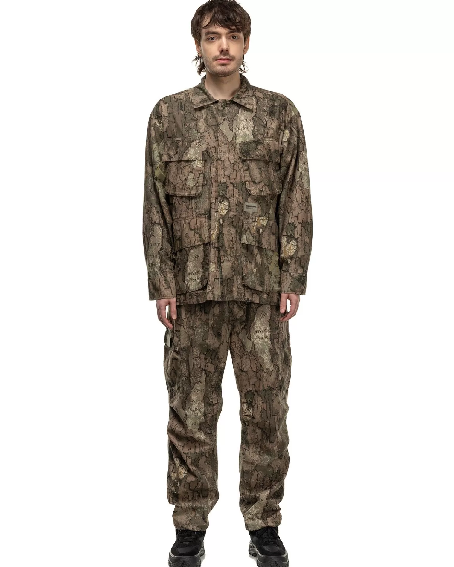 Neighborhood Camouflage Fatigue Jacket Camouflage Cheap