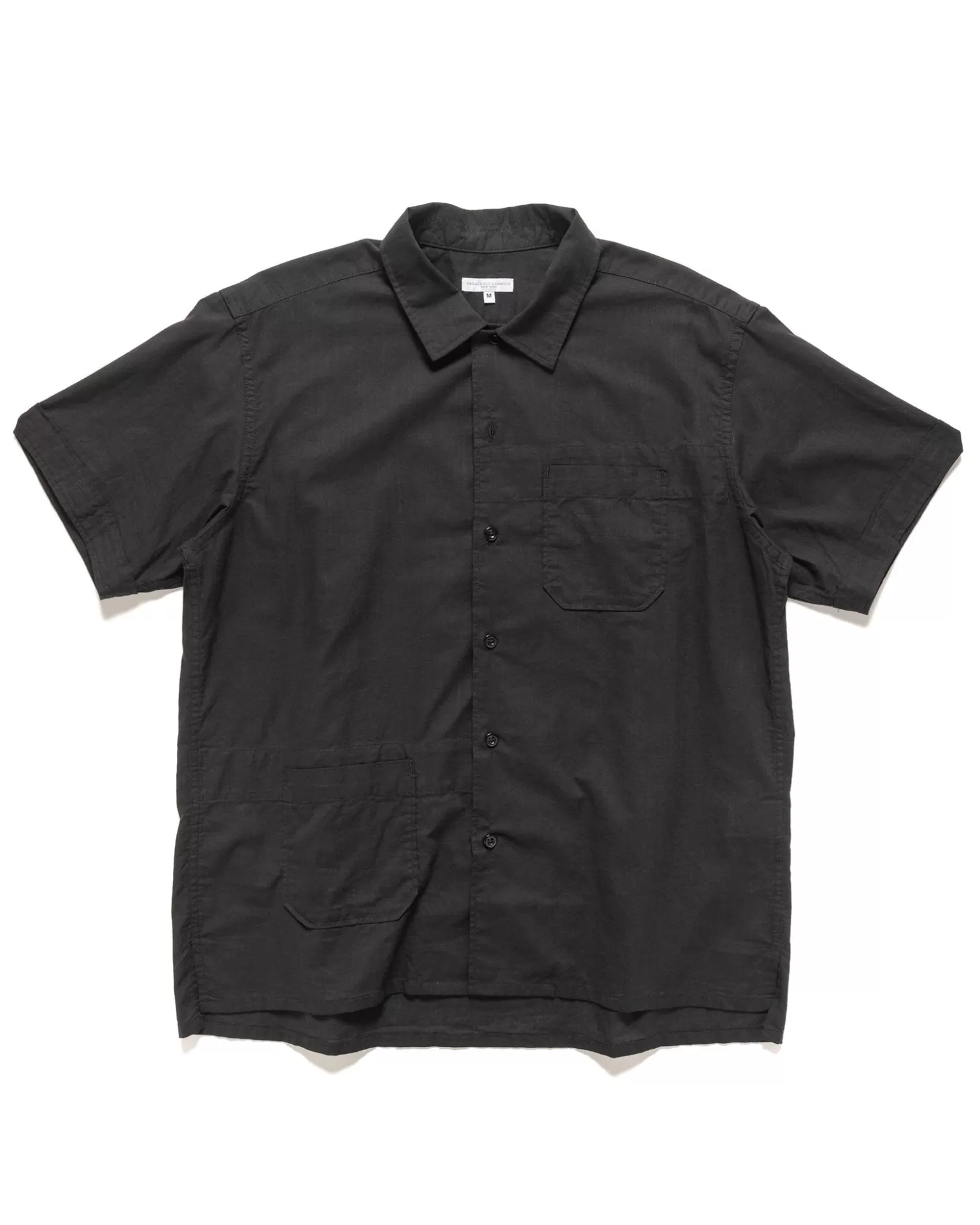 Engineered Garments Camp Shirt Cotton Handkerchief Black Shop