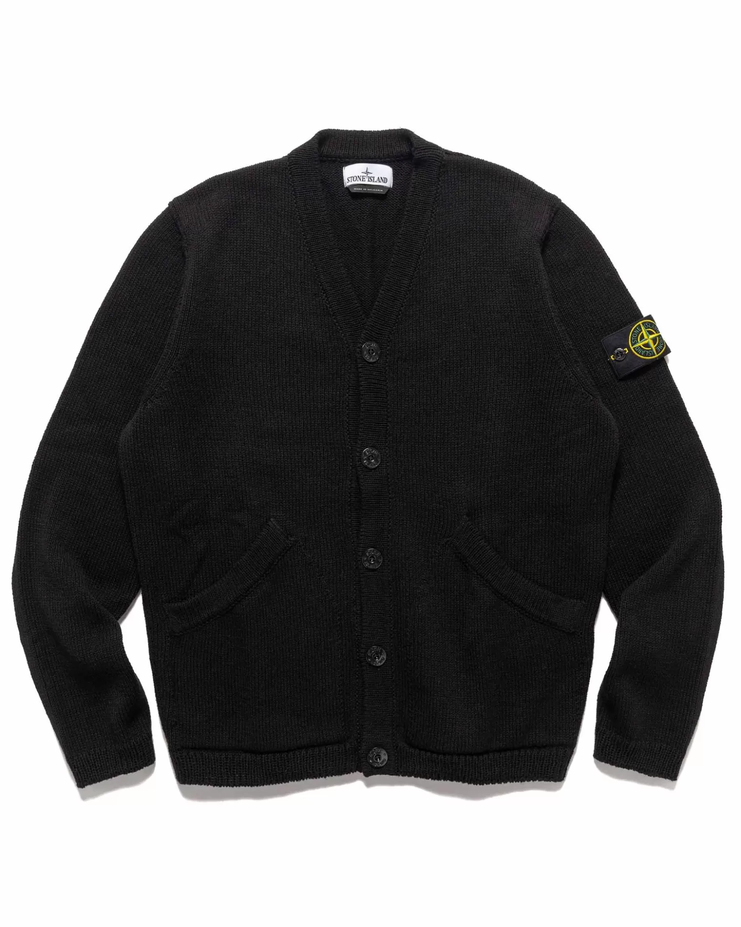 Stone Island Cardigan Knit Black Discount