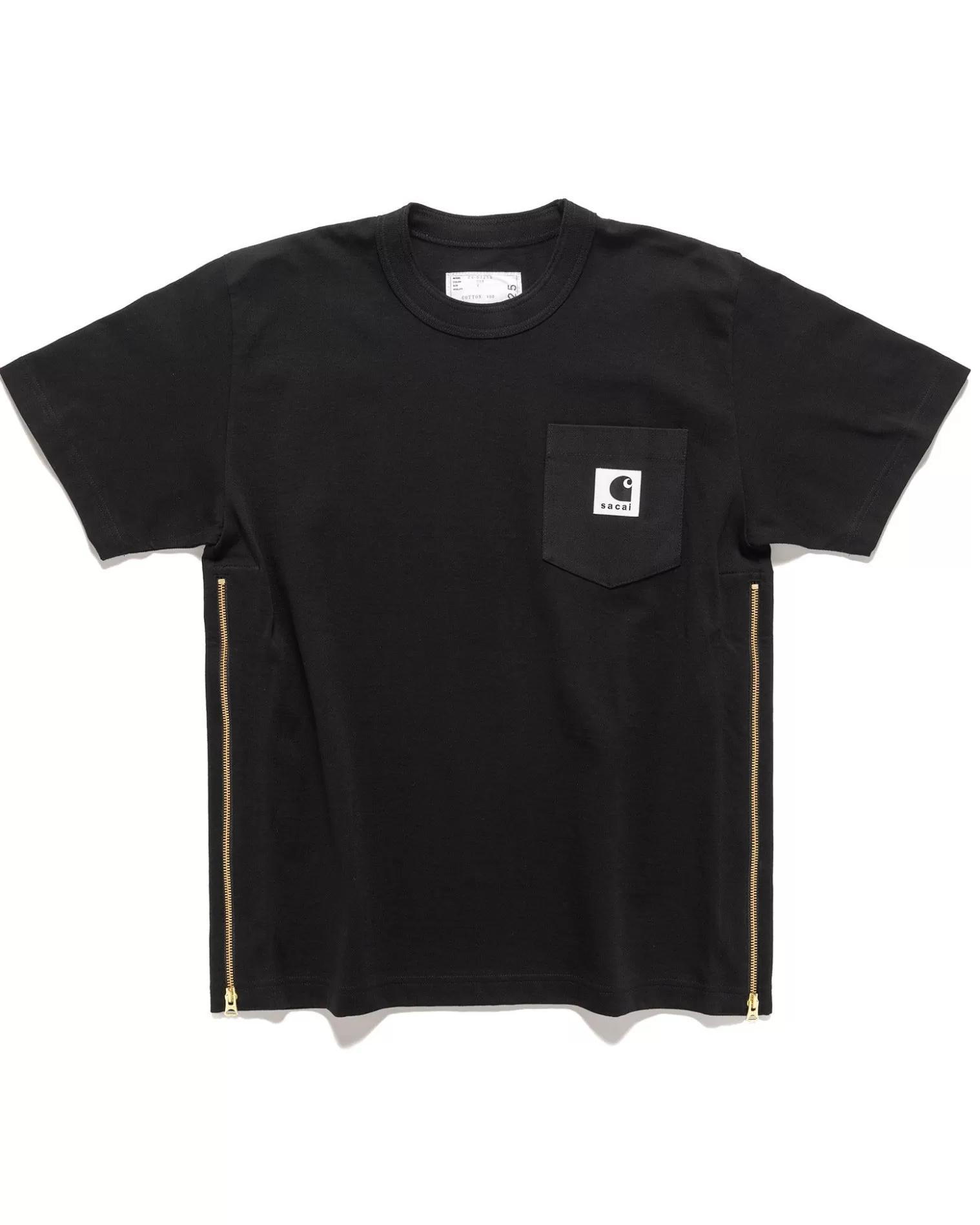 sacai Carhartt Wip T-Shirt Black Flash Sale