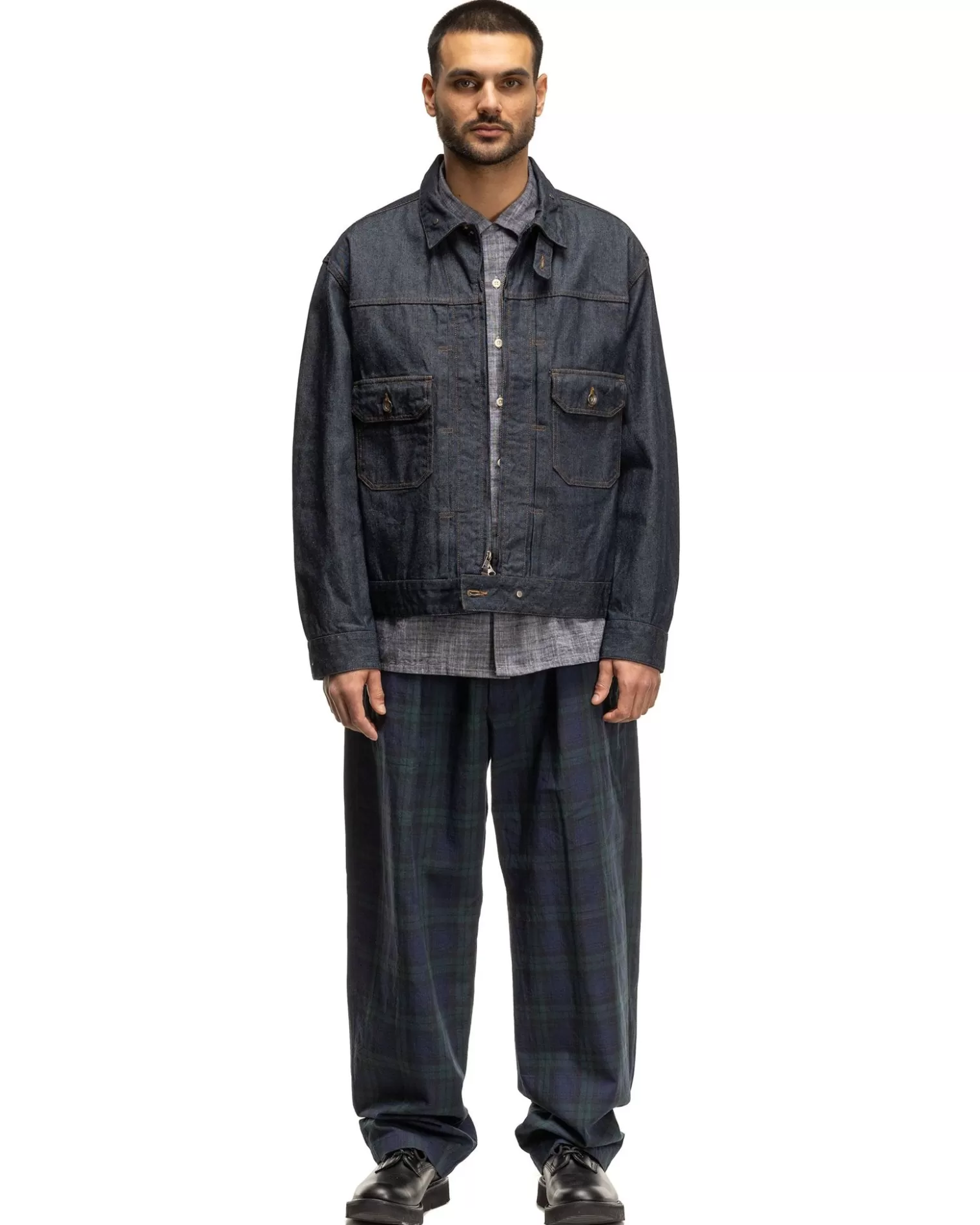 Engineered Garments Carlyle Pant Cotton Linen Blackwatch Cheap