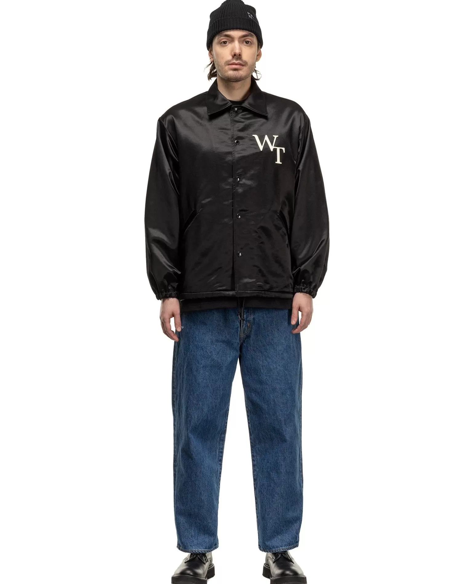 WTAPS Chief/Jacket/Ctry. Satin. League Black Fashion