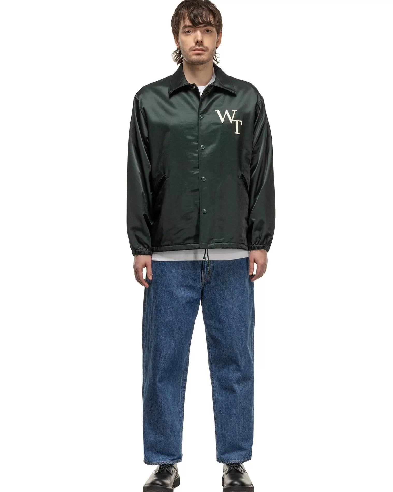 WTAPS Chief/Jacket/Ctry. Satin. League Green Best