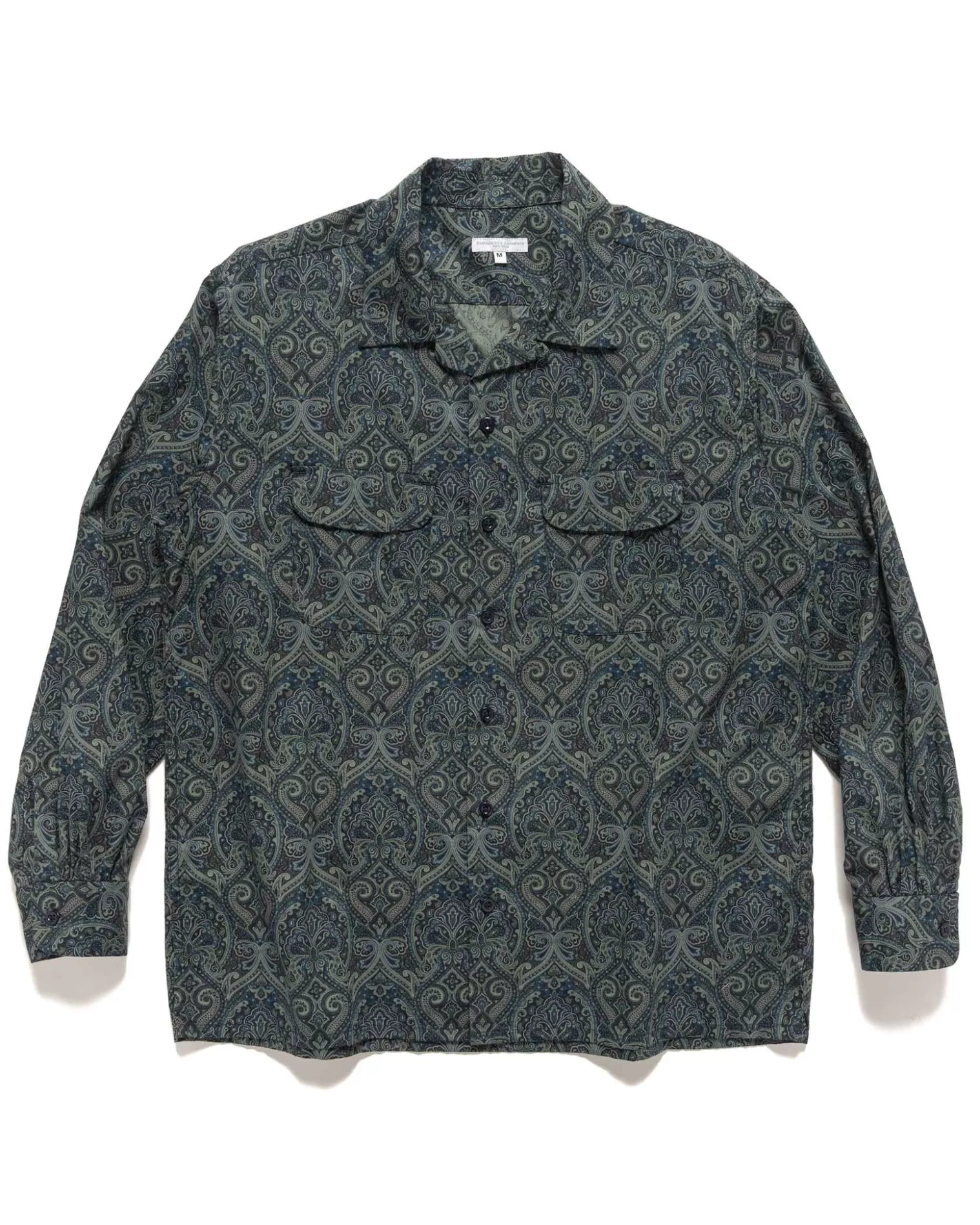 Engineered Garments Classic Shirt Cotton Paisley Print Navy Shop