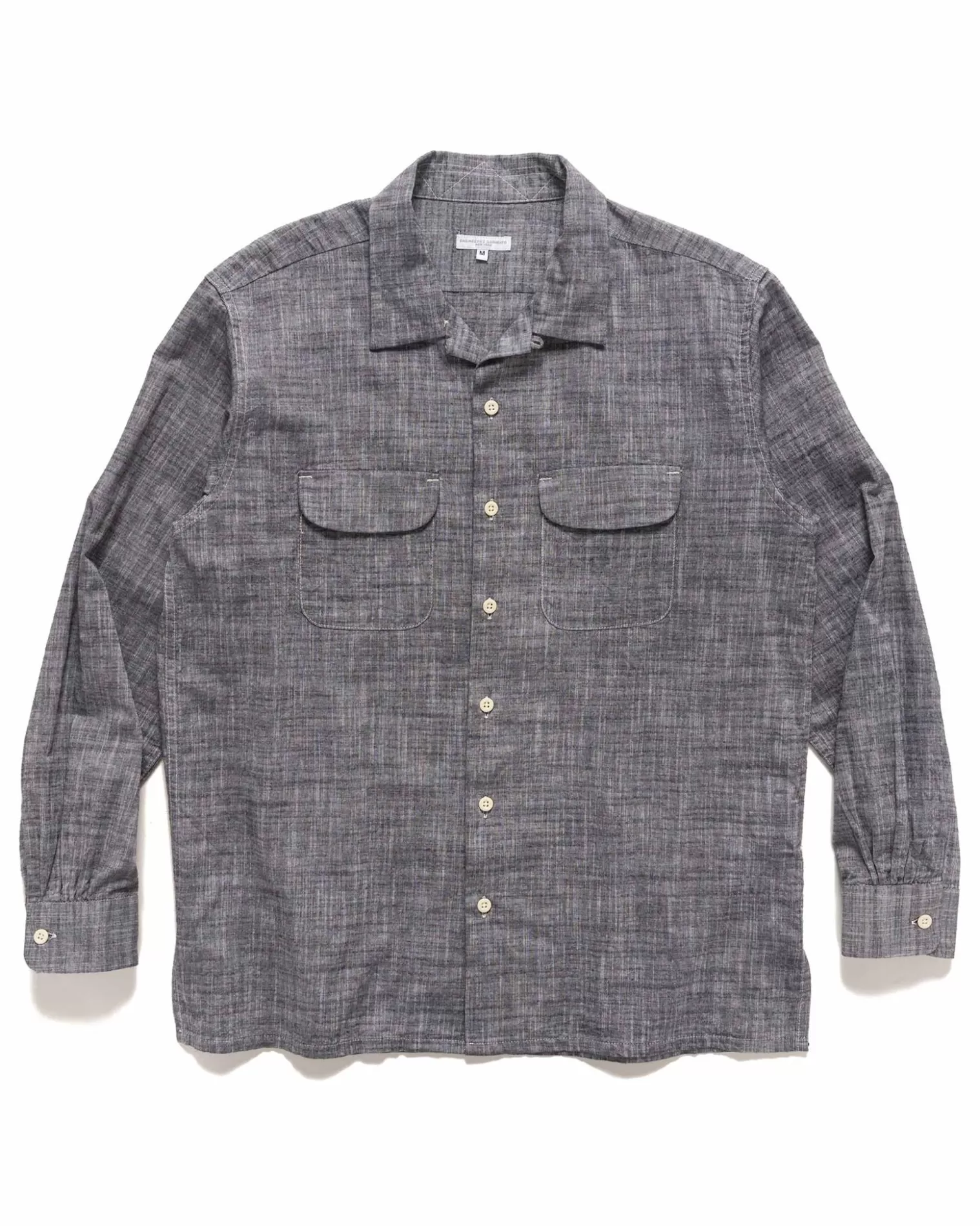 Engineered Garments Classic Shirt Cotton Slab Black Outlet