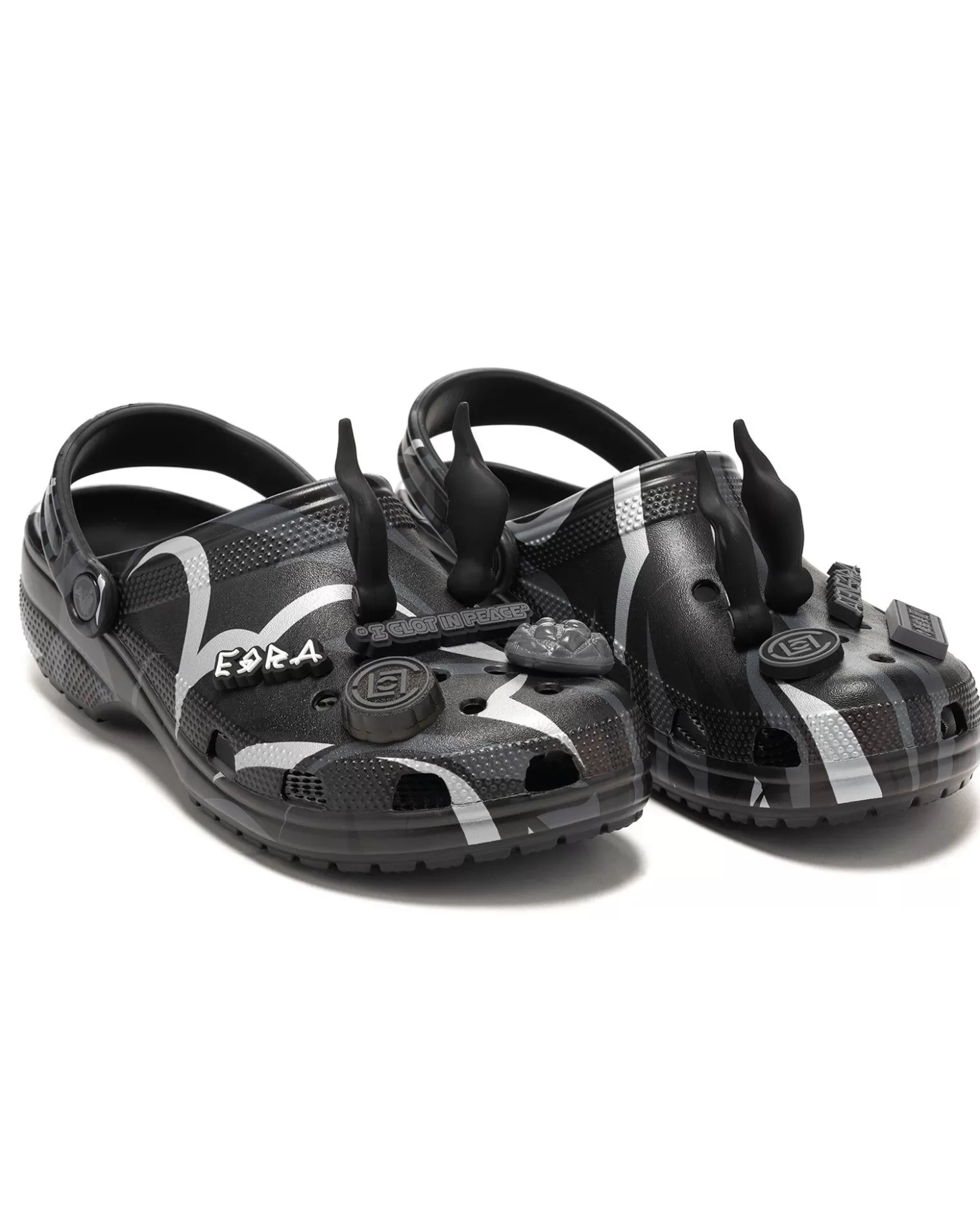 crocs Clot X Classic Clog Black Flash Sale