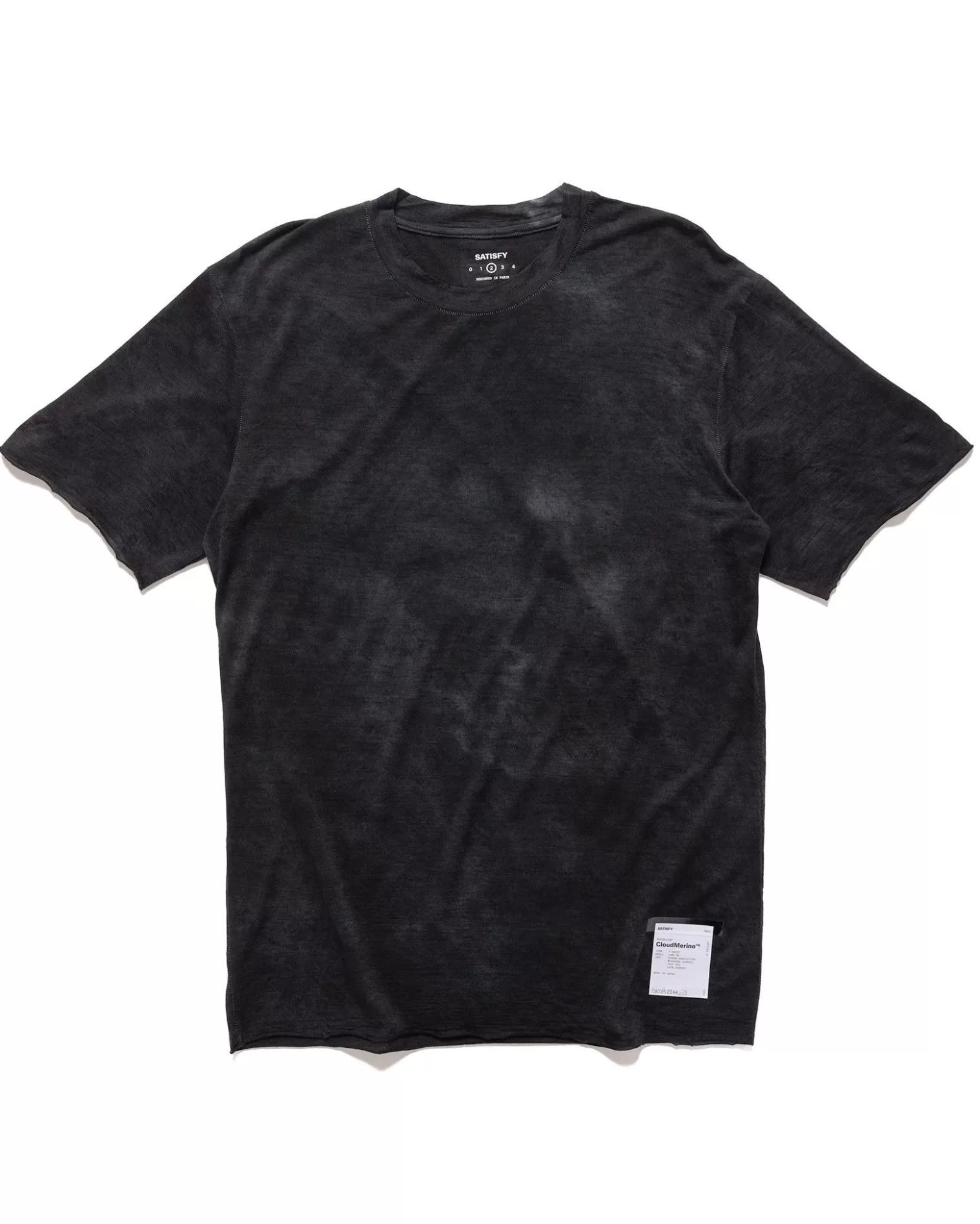 Satisfy Cloudmerino T-Shirt Sun Bleached Black Cheap