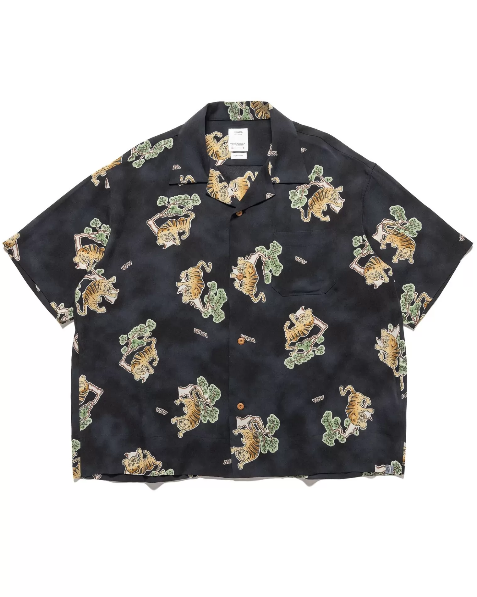 visvim Copa Shirt S/S Tora (Silk) Black Store