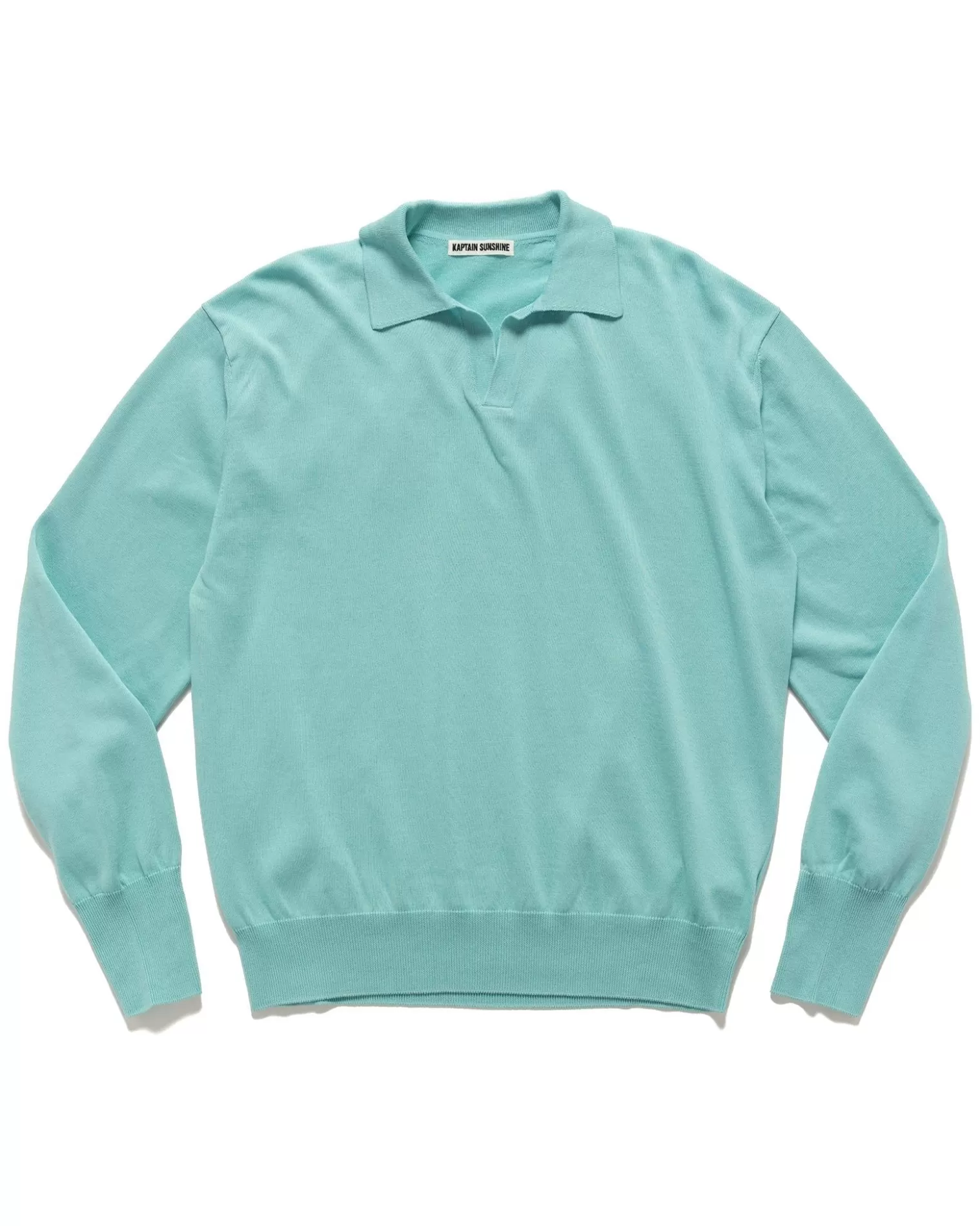 KAPTAIN SUNSHINE Cotton Knit Skipper Shirt Mint Cheap