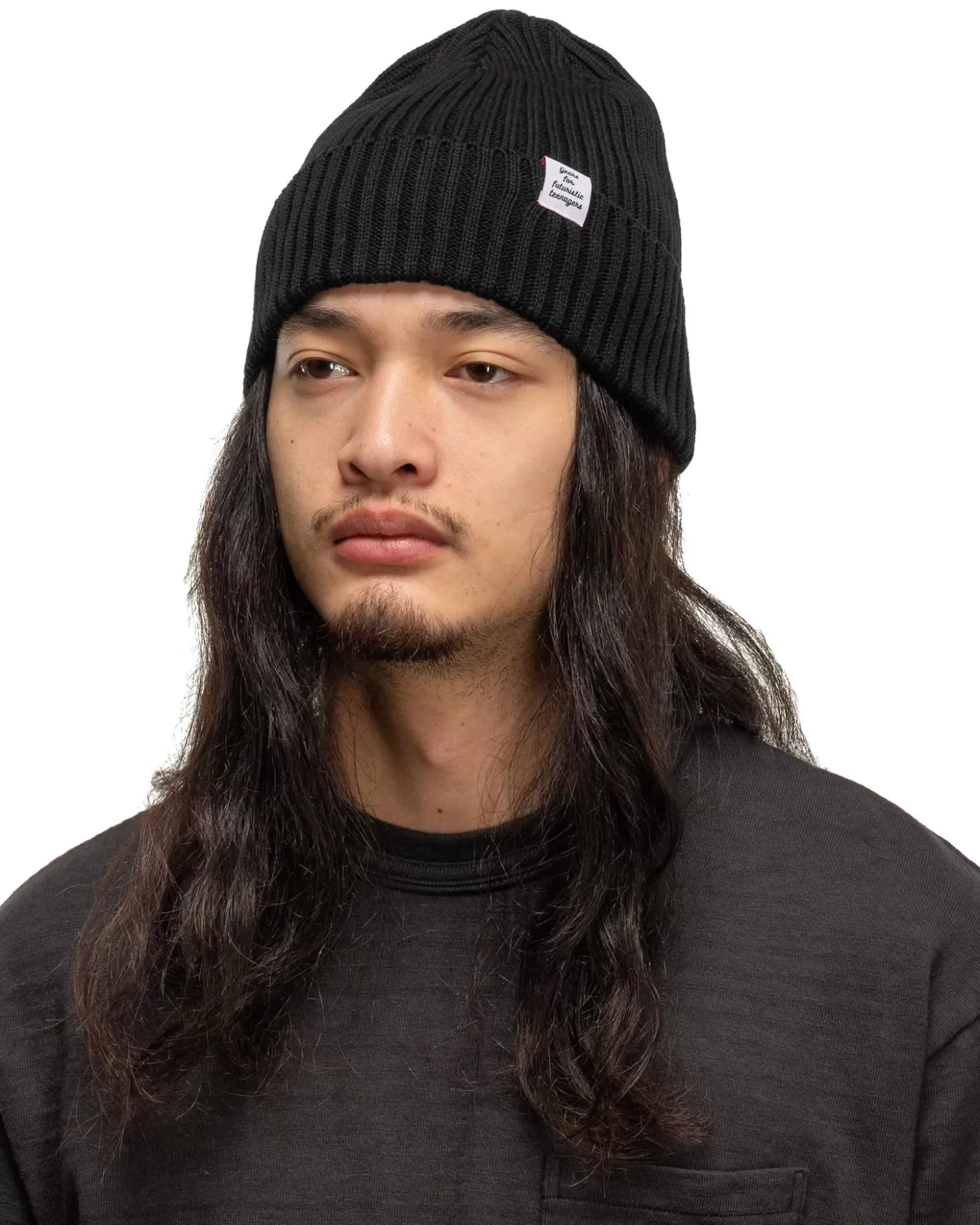 Human Made Cotton Rib Beanie Black Shop