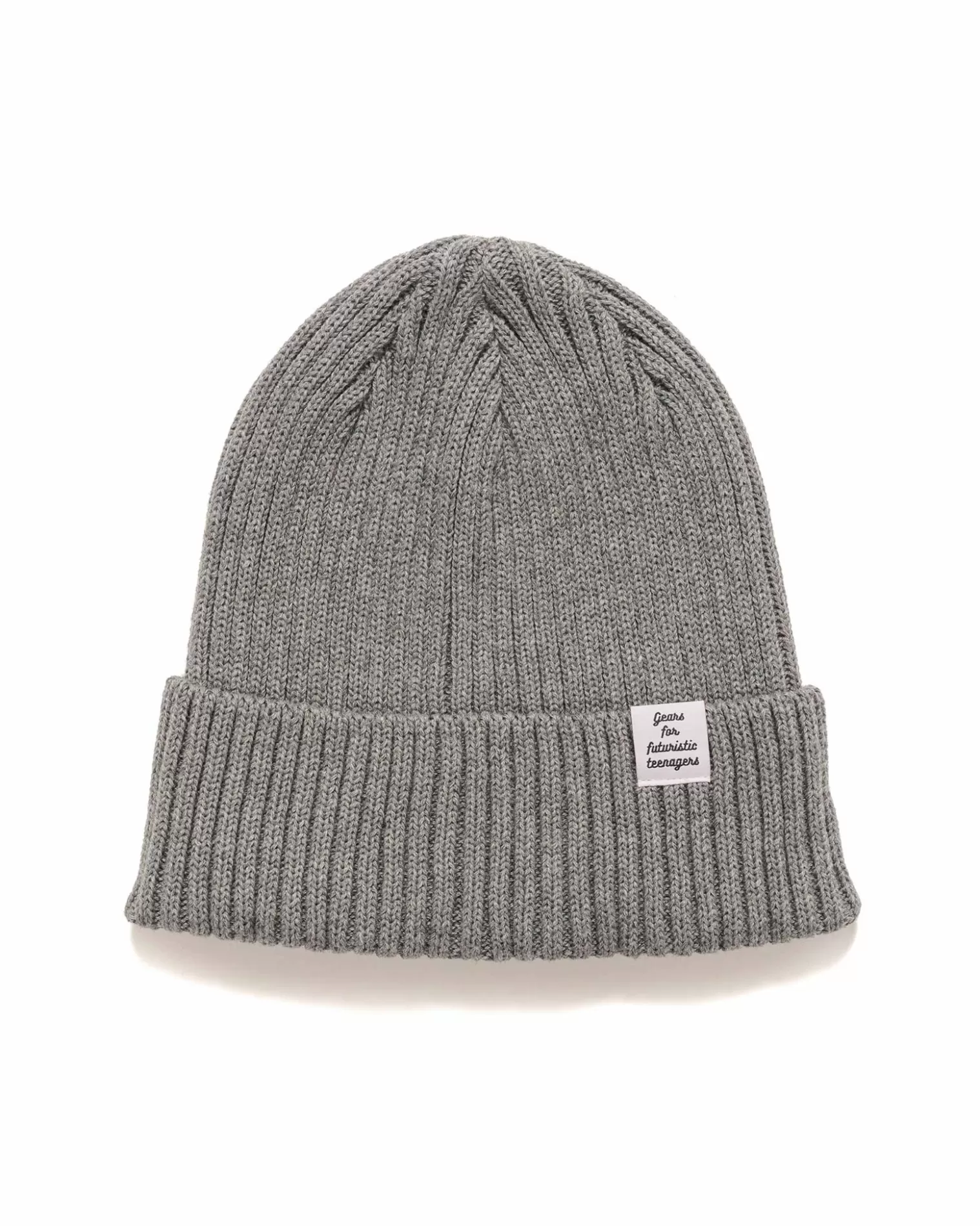 Human Made Cotton Rib Beanie Grey Best