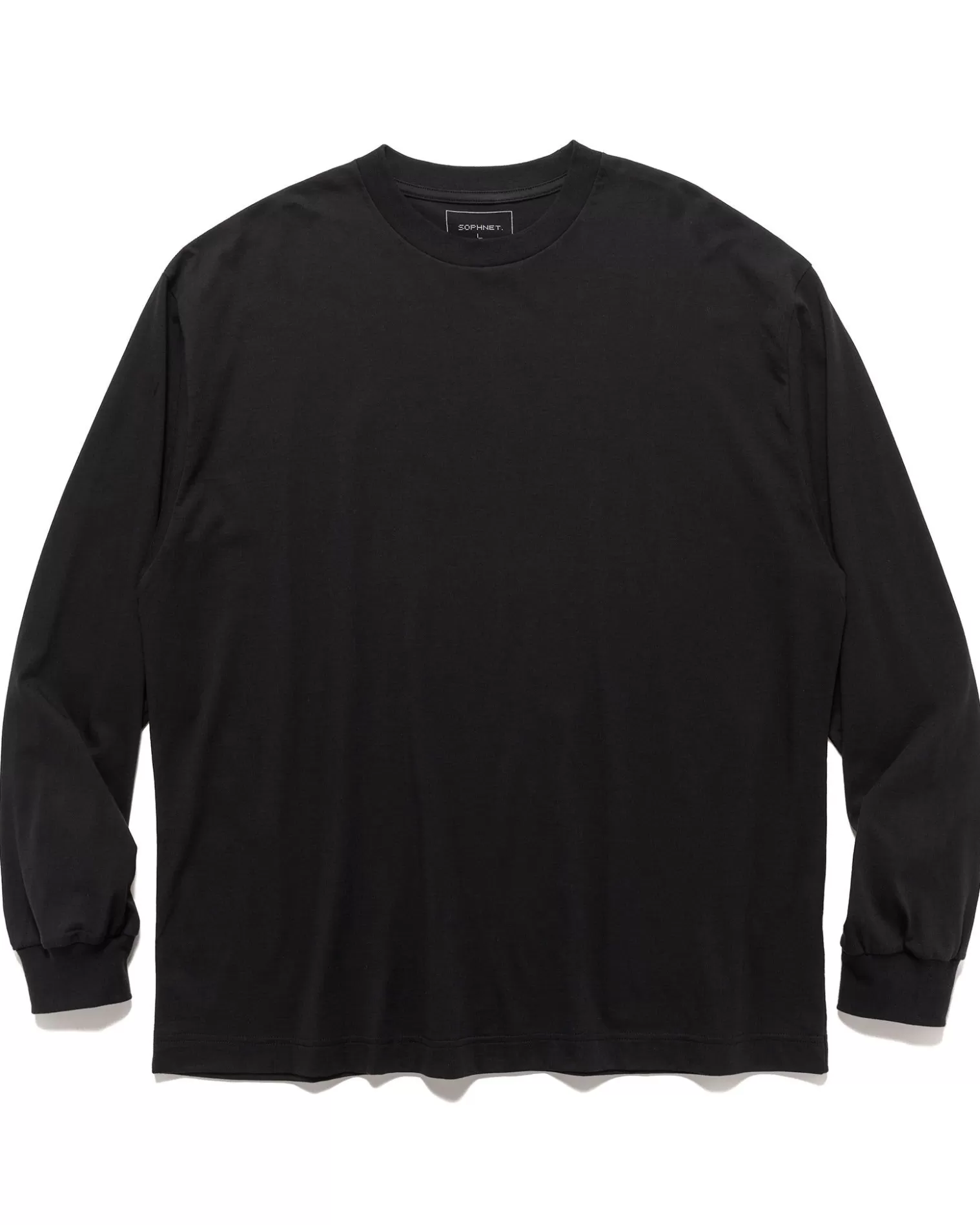 Sophnet. Cotton Silk L/S Baggy Tee Black Best Sale