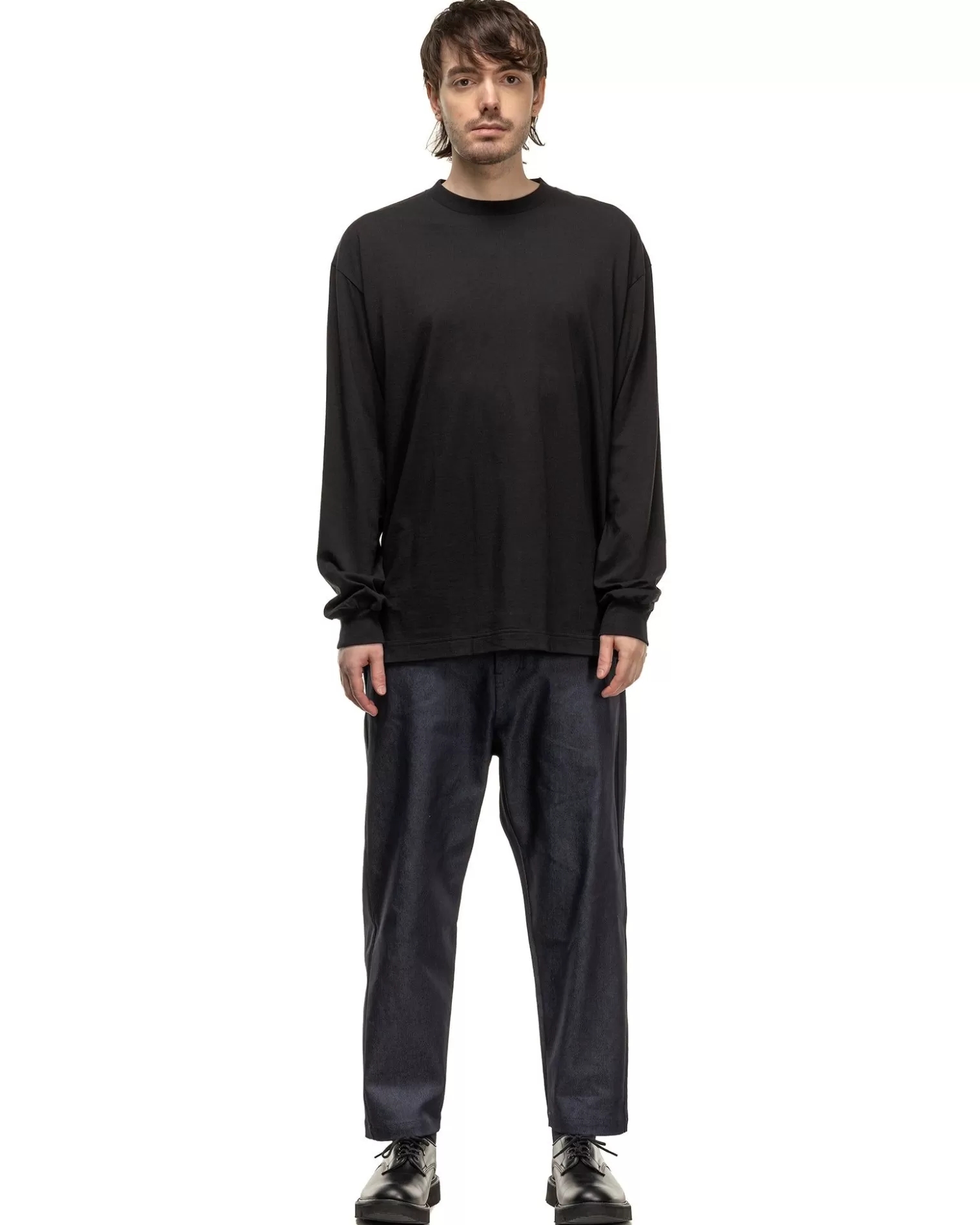 Sophnet. Cotton Silk L/S Baggy Tee Black Best Sale