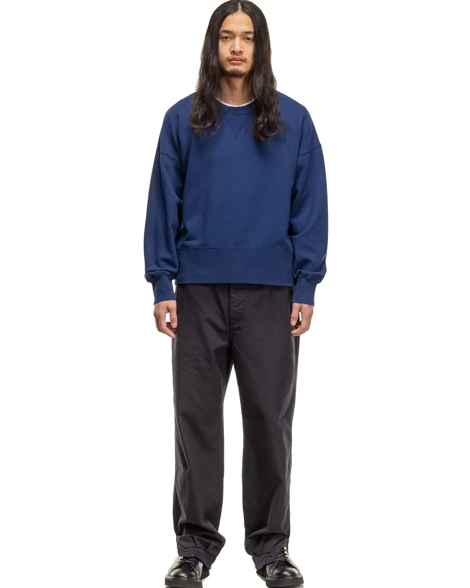 visvim Court Sweat L/S Navy Outlet