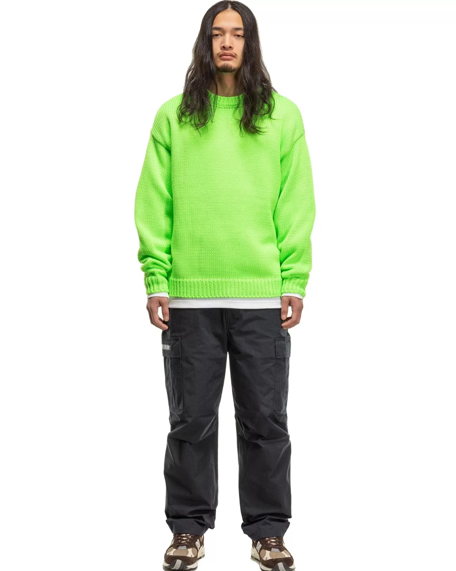 WTAPS Crew Neck 01/Sweater/Poly. Green Store