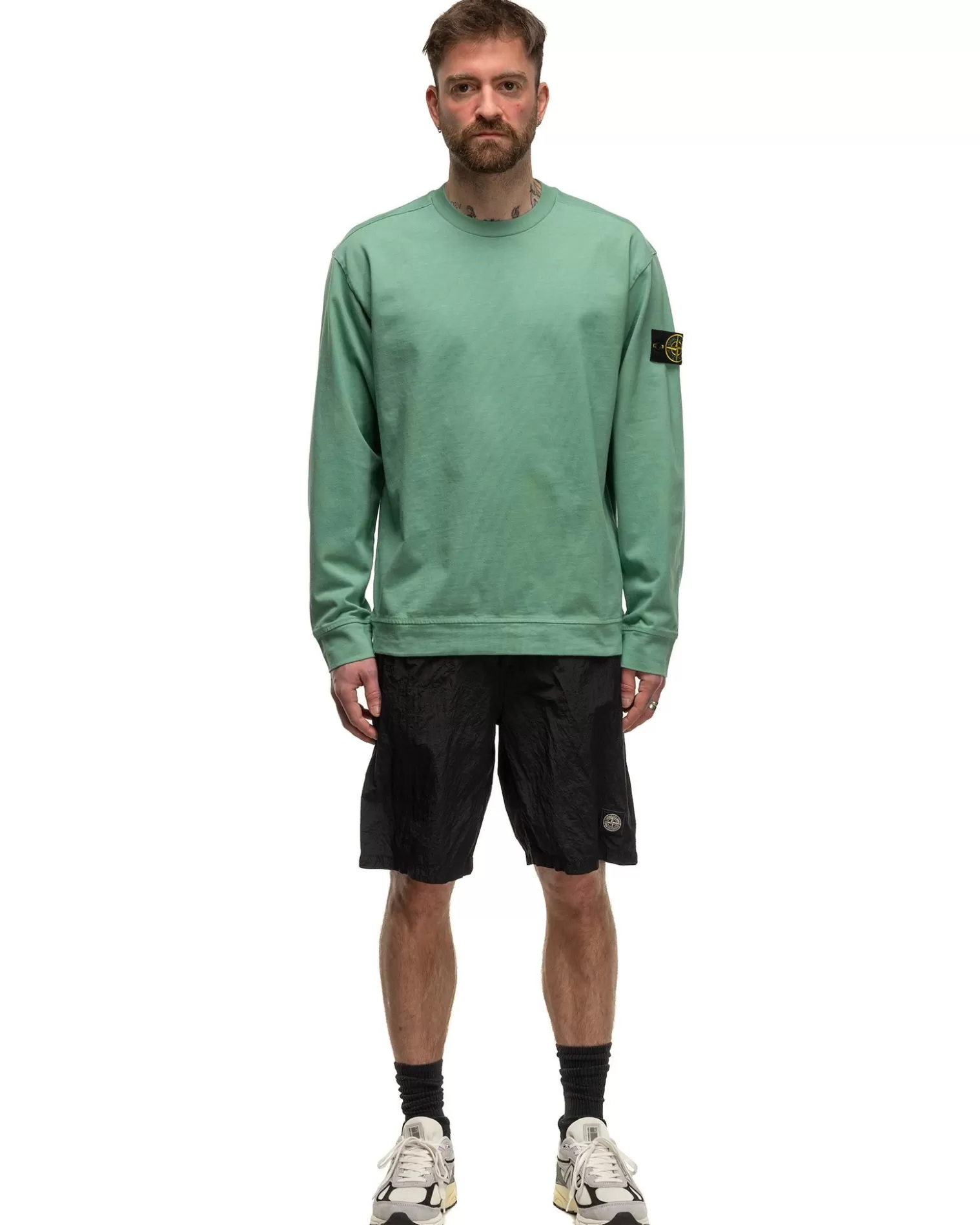 Stone Island Crewneck Sweatshirt Light Green #01 Shop