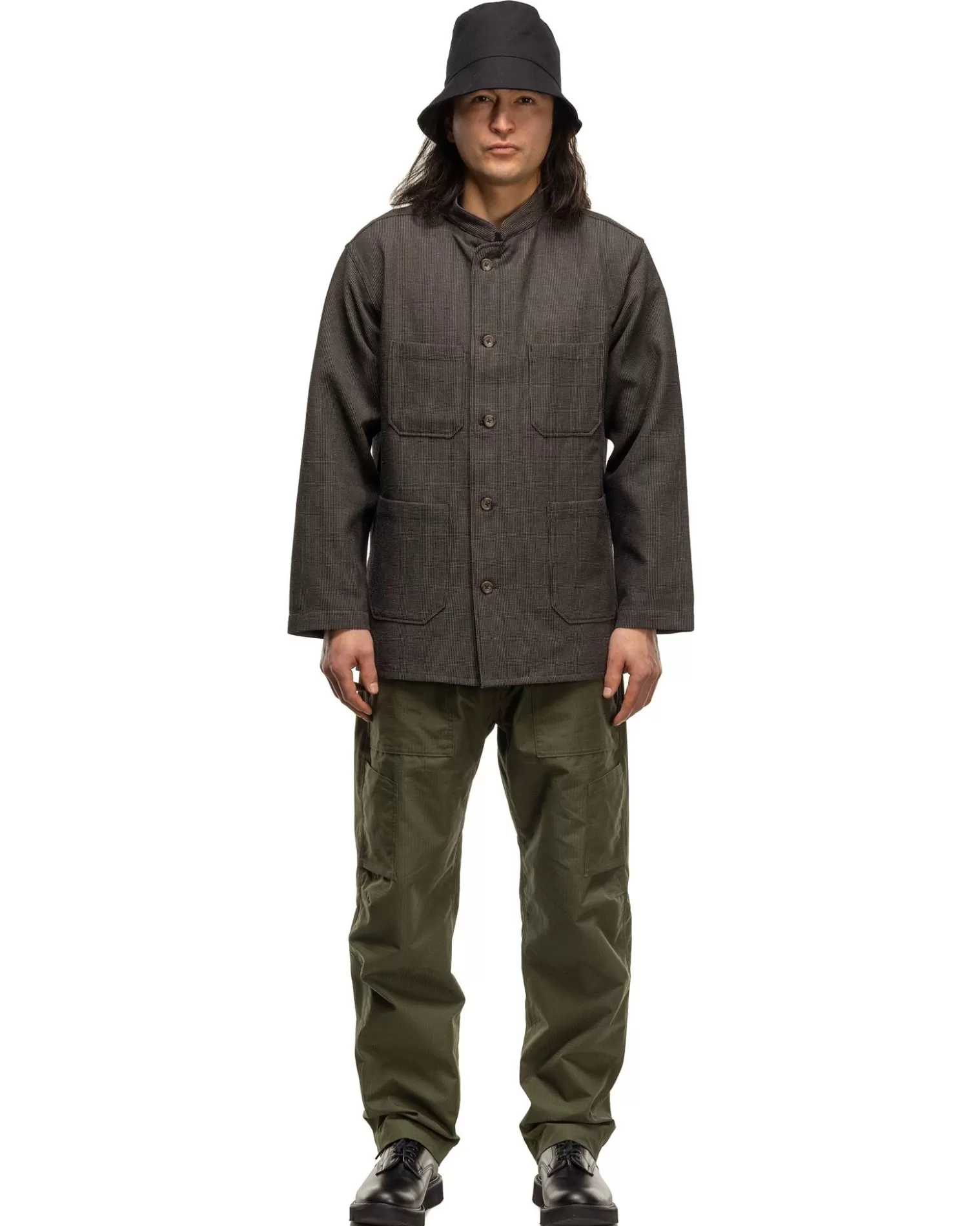 Engineered Garments Dayton Shirt Cp Waffle Dark Brown Cheap