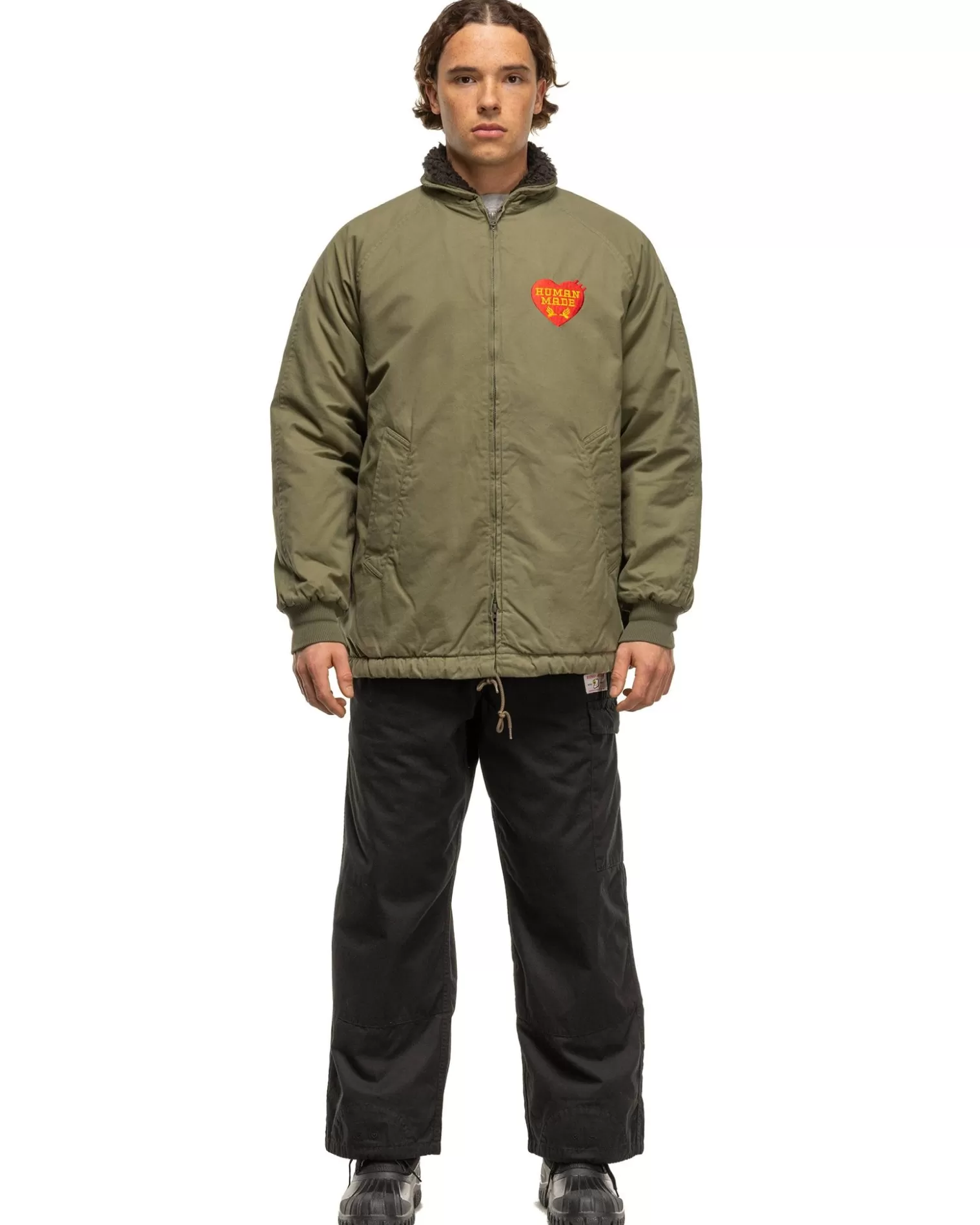 Human Made Deck Jacket Olive Drab Cheap