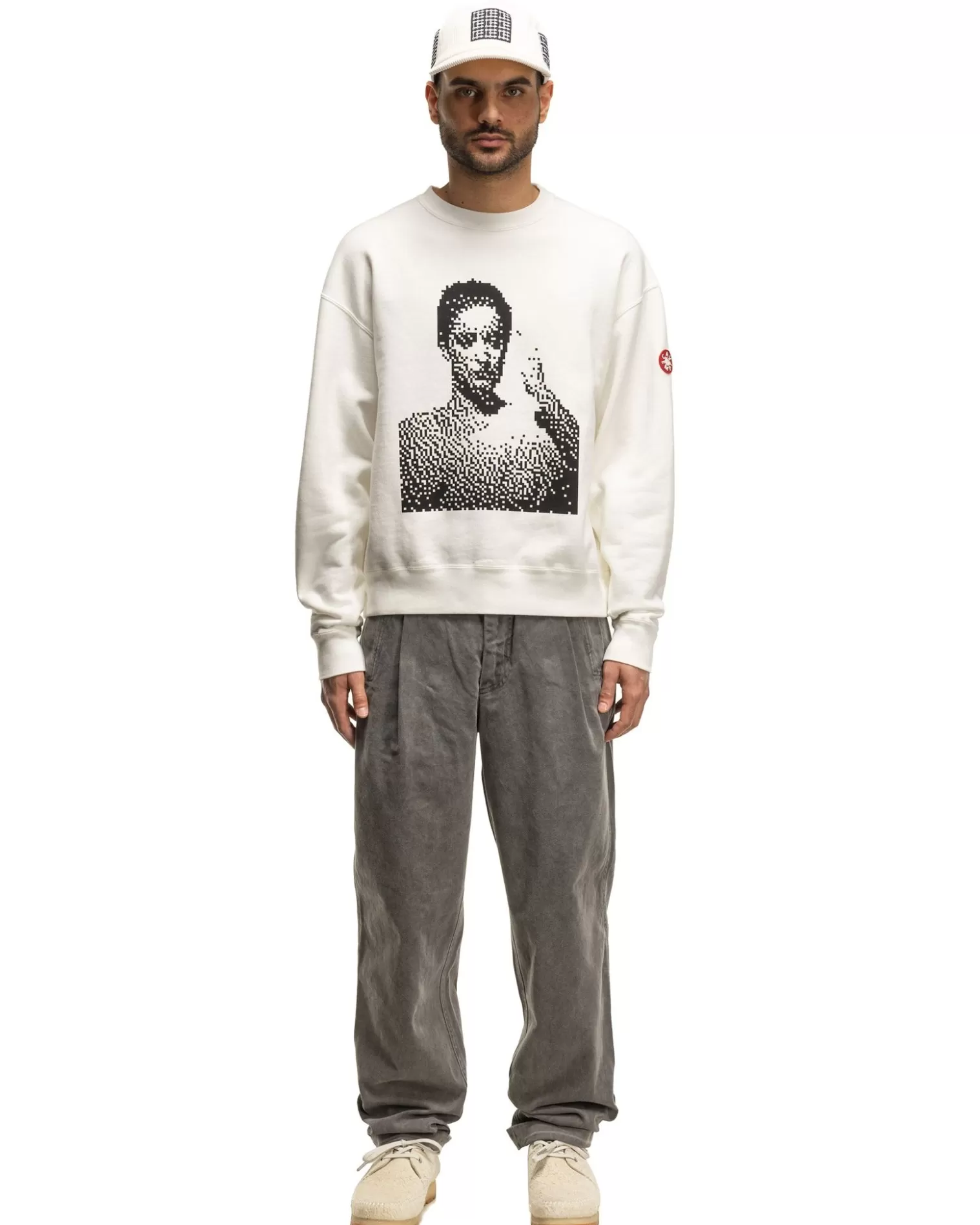 CAV EMPT Degradation Crew Neck White New