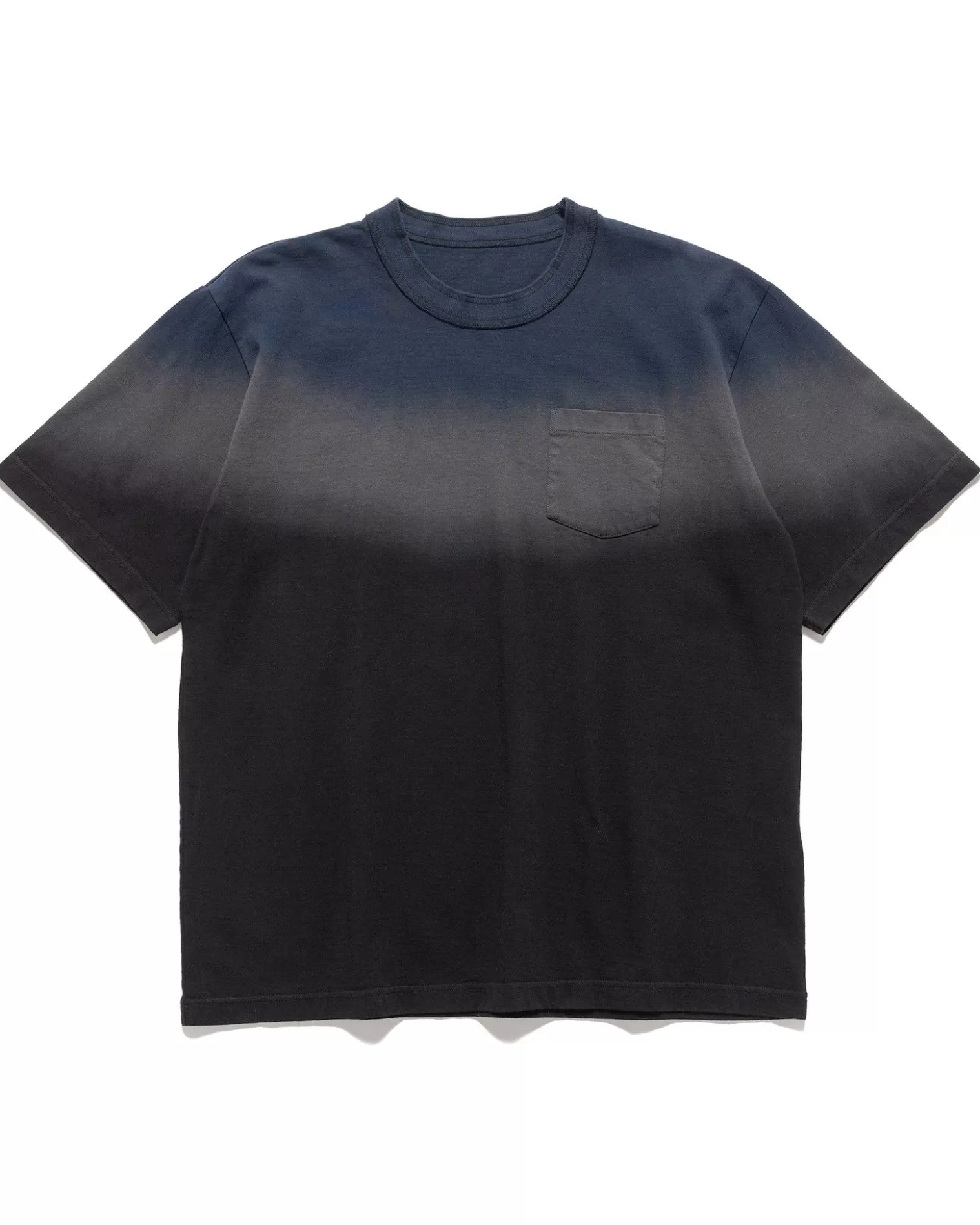 sacai Dip Dye T-Shirt Navy X Grey Cheap