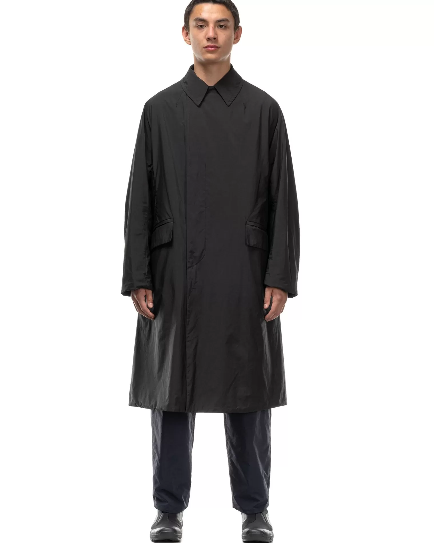 Teatora Dual Point Device Coat Black Fashion