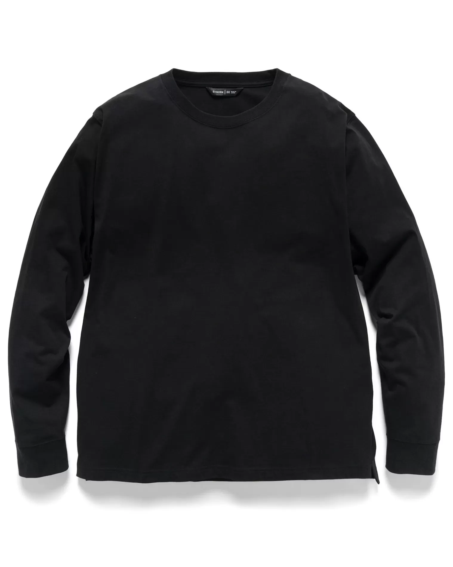 HAVEN Excel Relaxed Fit T-Shirt L/S-Siro Cotton Jersey Black Best