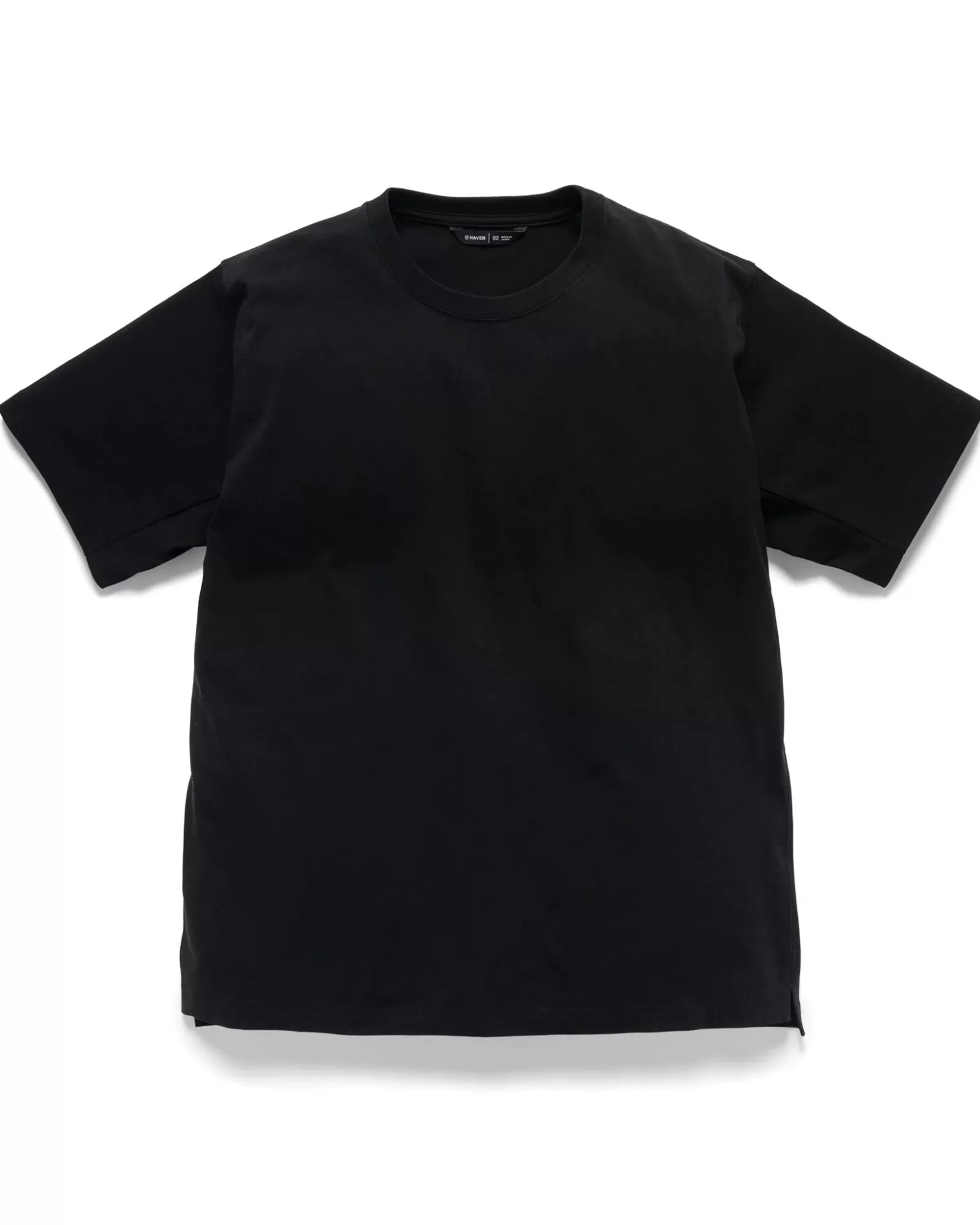 HAVEN Excel Relaxed Fit T-Shirt S/S-Siro Cotton Jersey Black Fashion