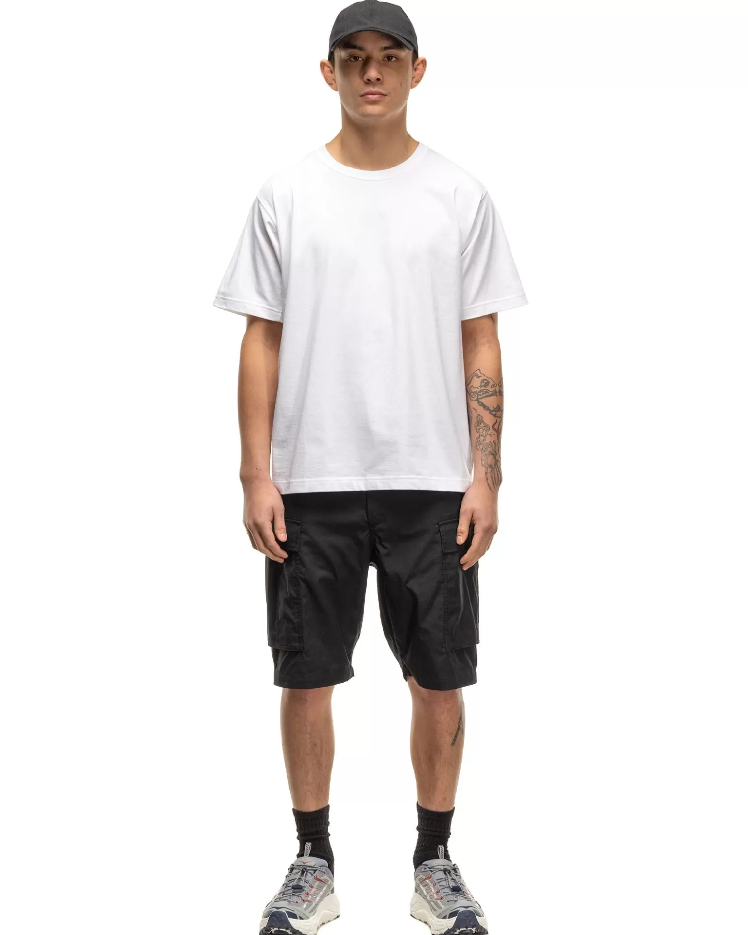 HAVEN Excel Relaxed Fit T-Shirt S/S-Siro Cotton Jersey White Flash Sale