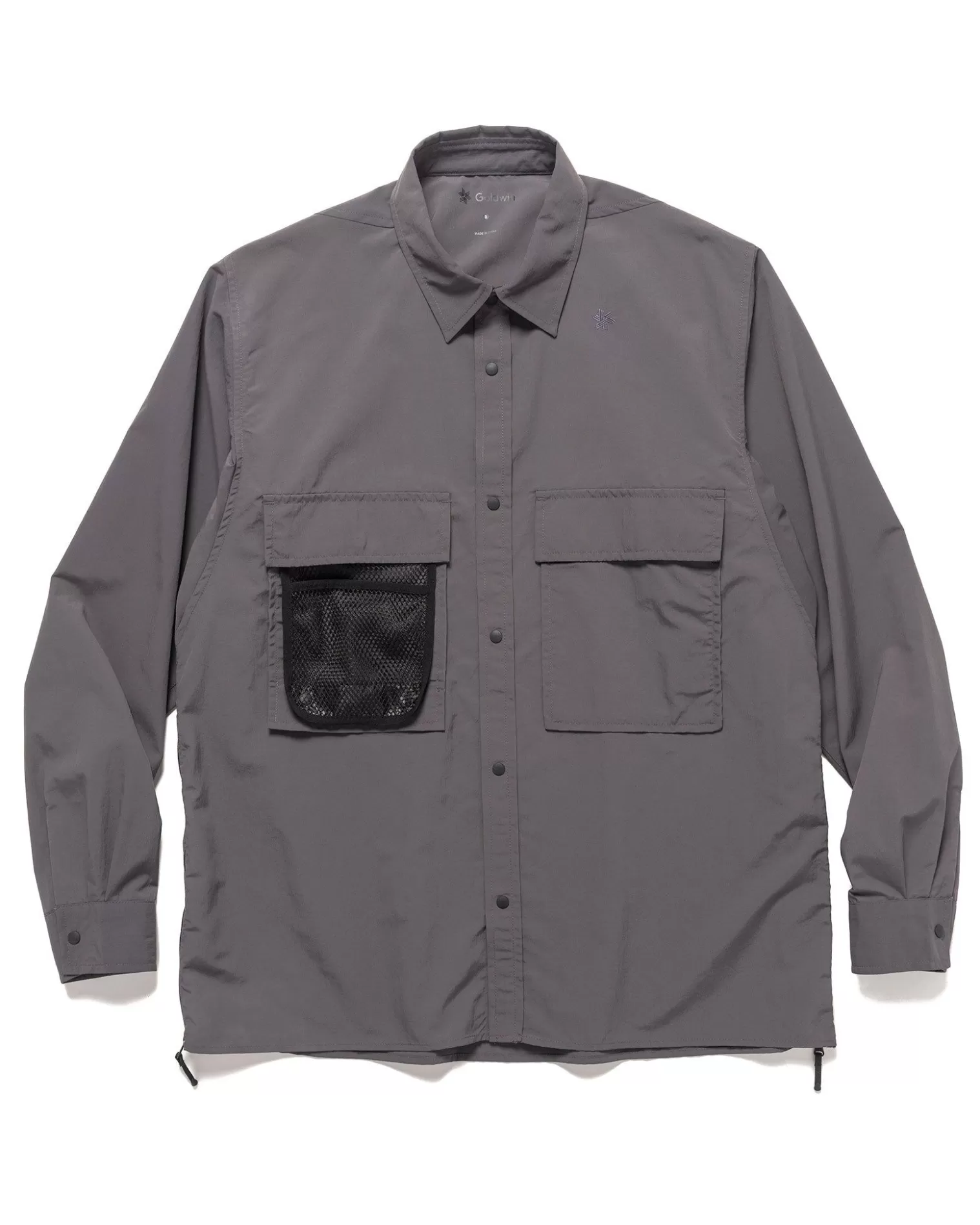 Goldwin Field Venti Nylon Shirt Deep Charcoal Fashion