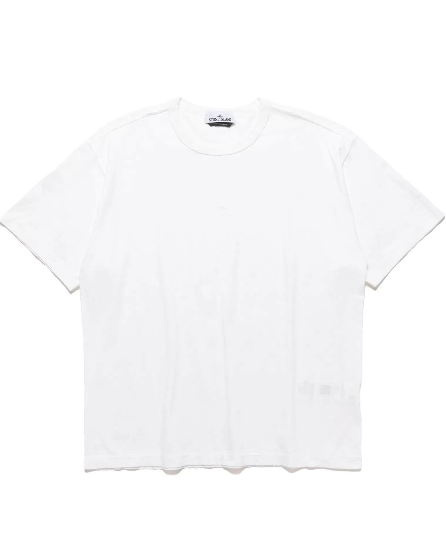 Stone Island Fissato' Treatment Short Sleeve T-Shirt White Fashion