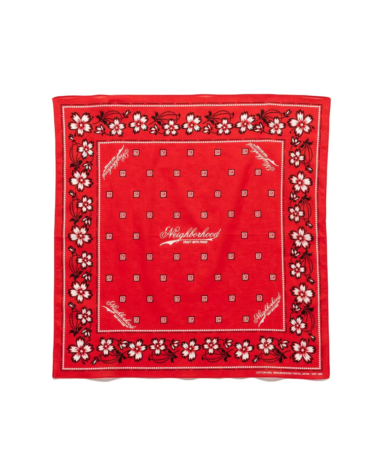 Neighborhood Flower Bandana Red Store