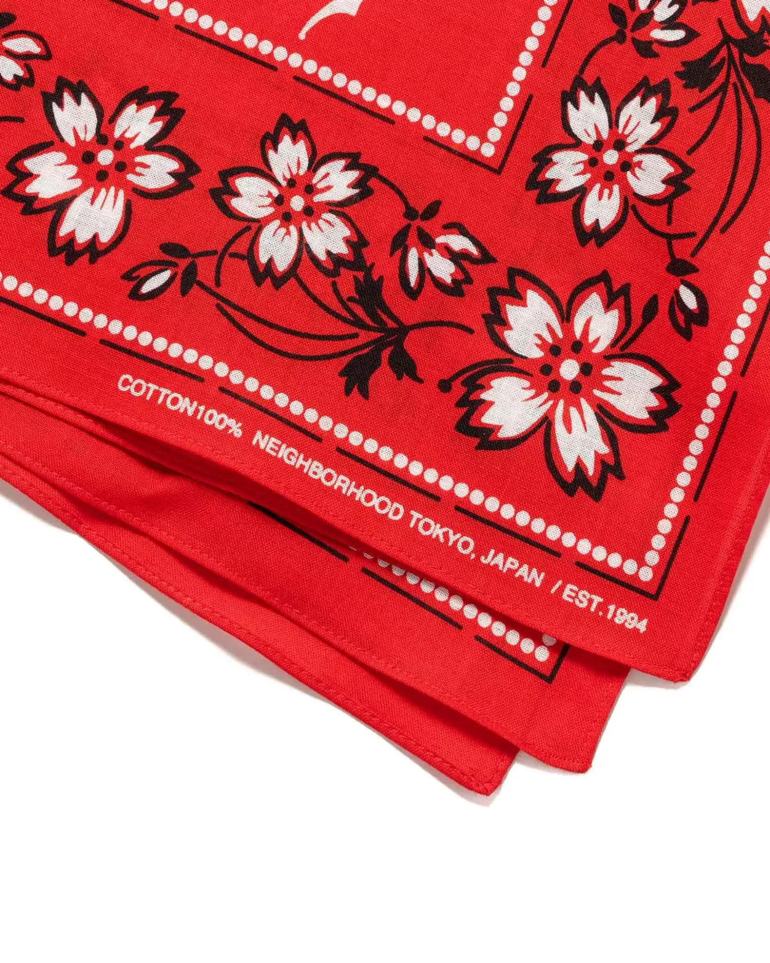 Neighborhood Flower Bandana Red Store