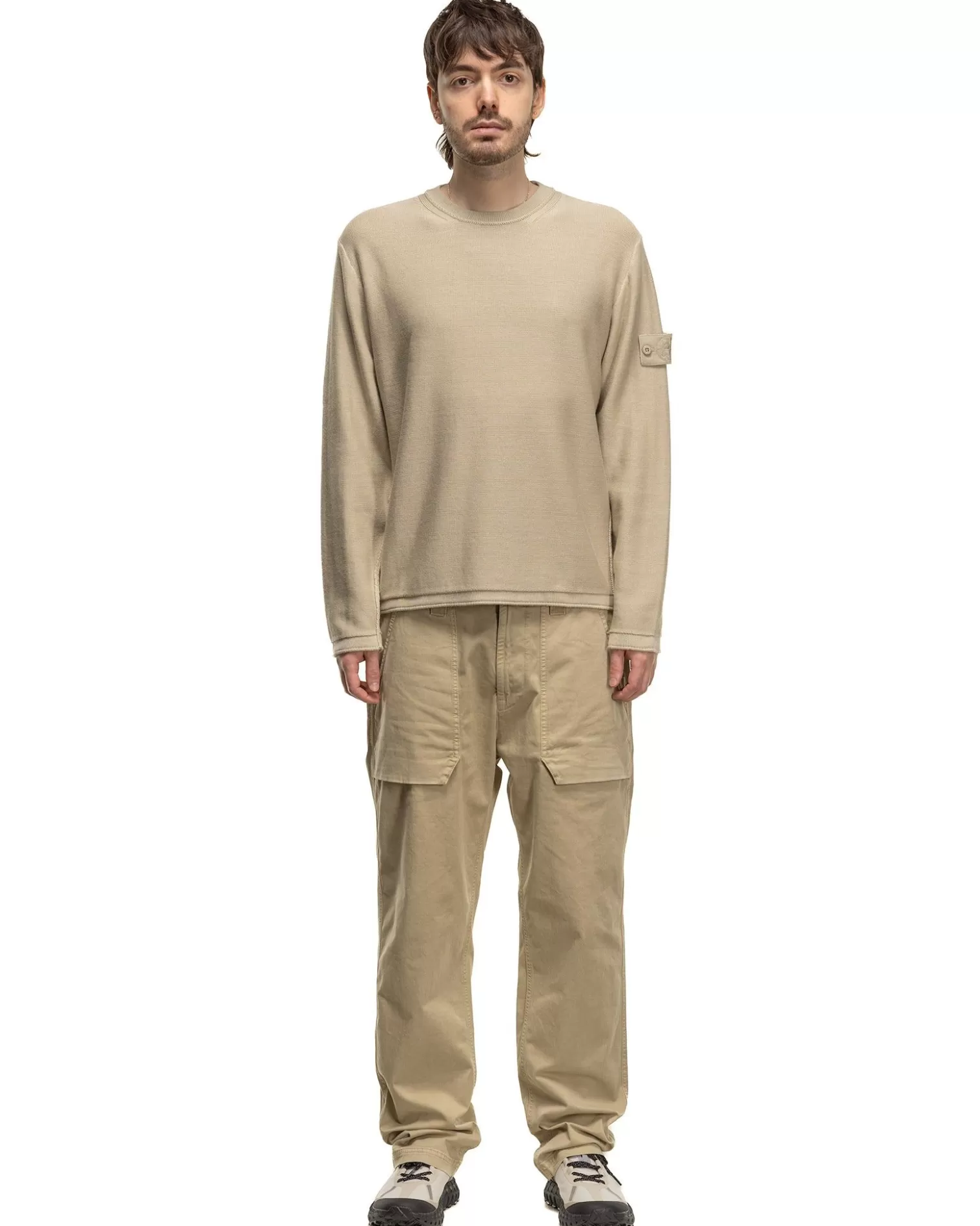 Stone Island Ghost Piece Crewneck Knit Beige Online