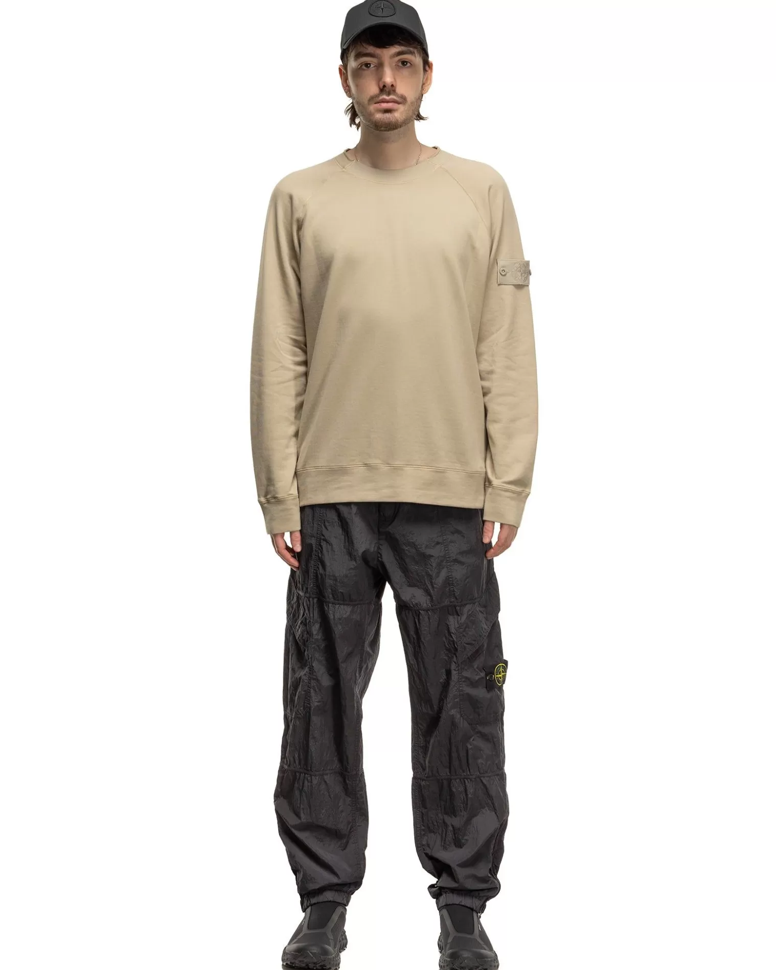 Stone Island Ghost Piece Crewneck Sweatshirt Beige Online