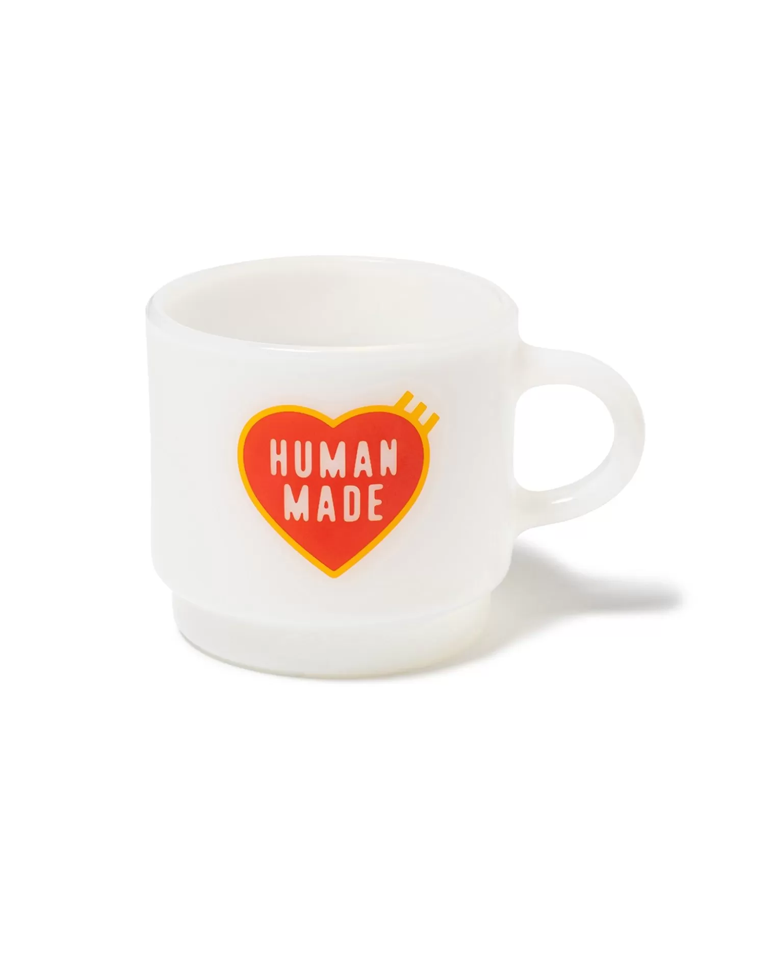 Human Made Glass Mug White Cheap