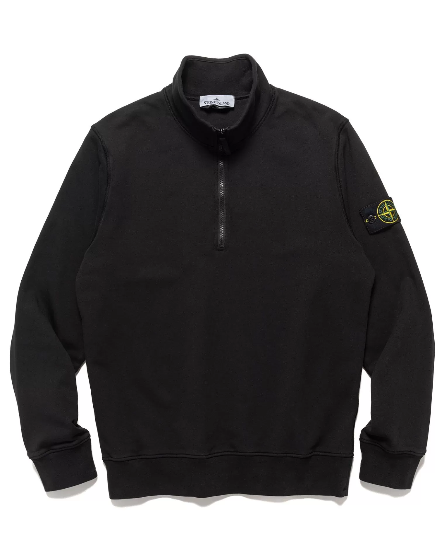 Stone Island Half-Zipper Sweatshirt Black New