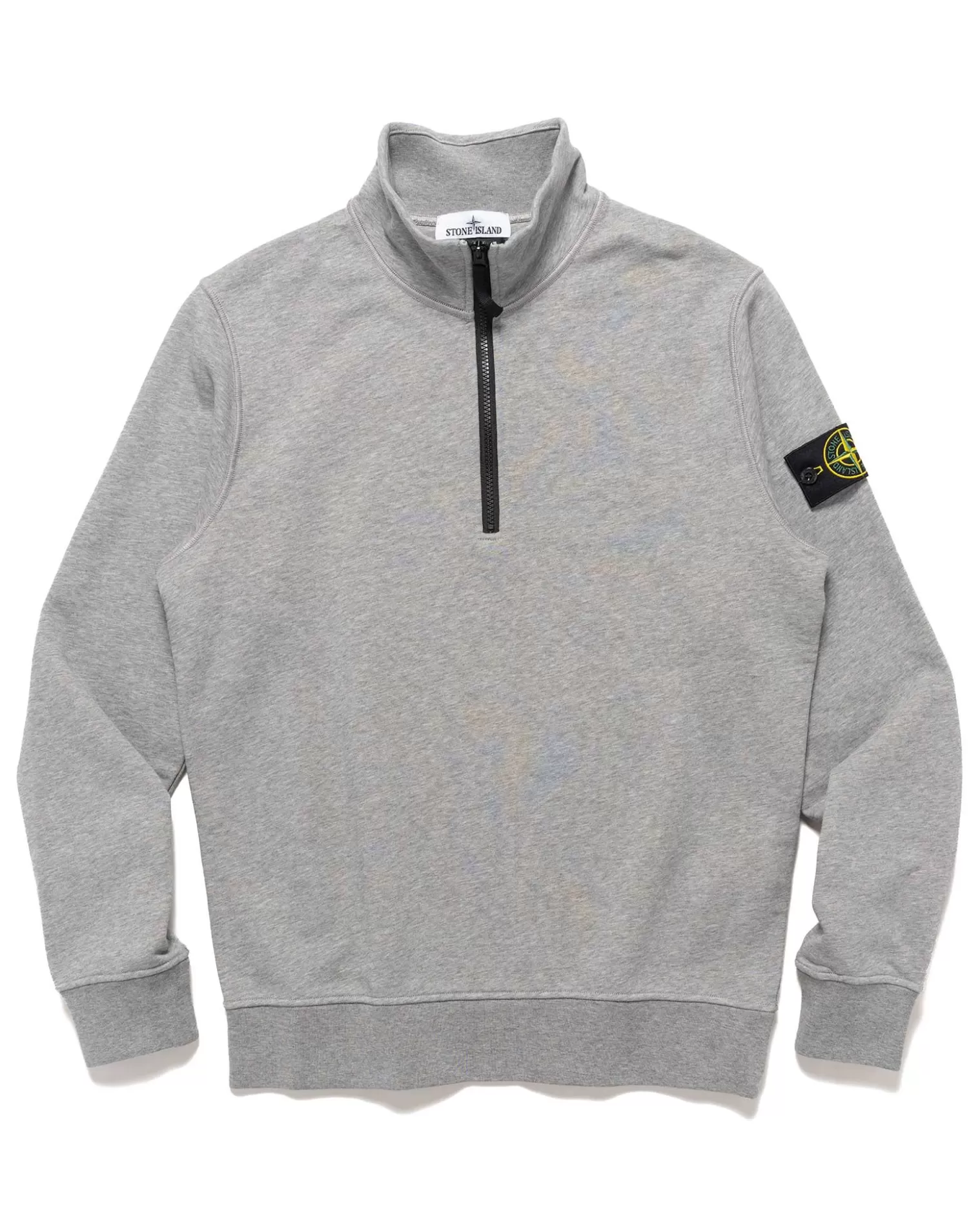 Stone Island Half-Zipper Sweatshirt Melange Grey Shop