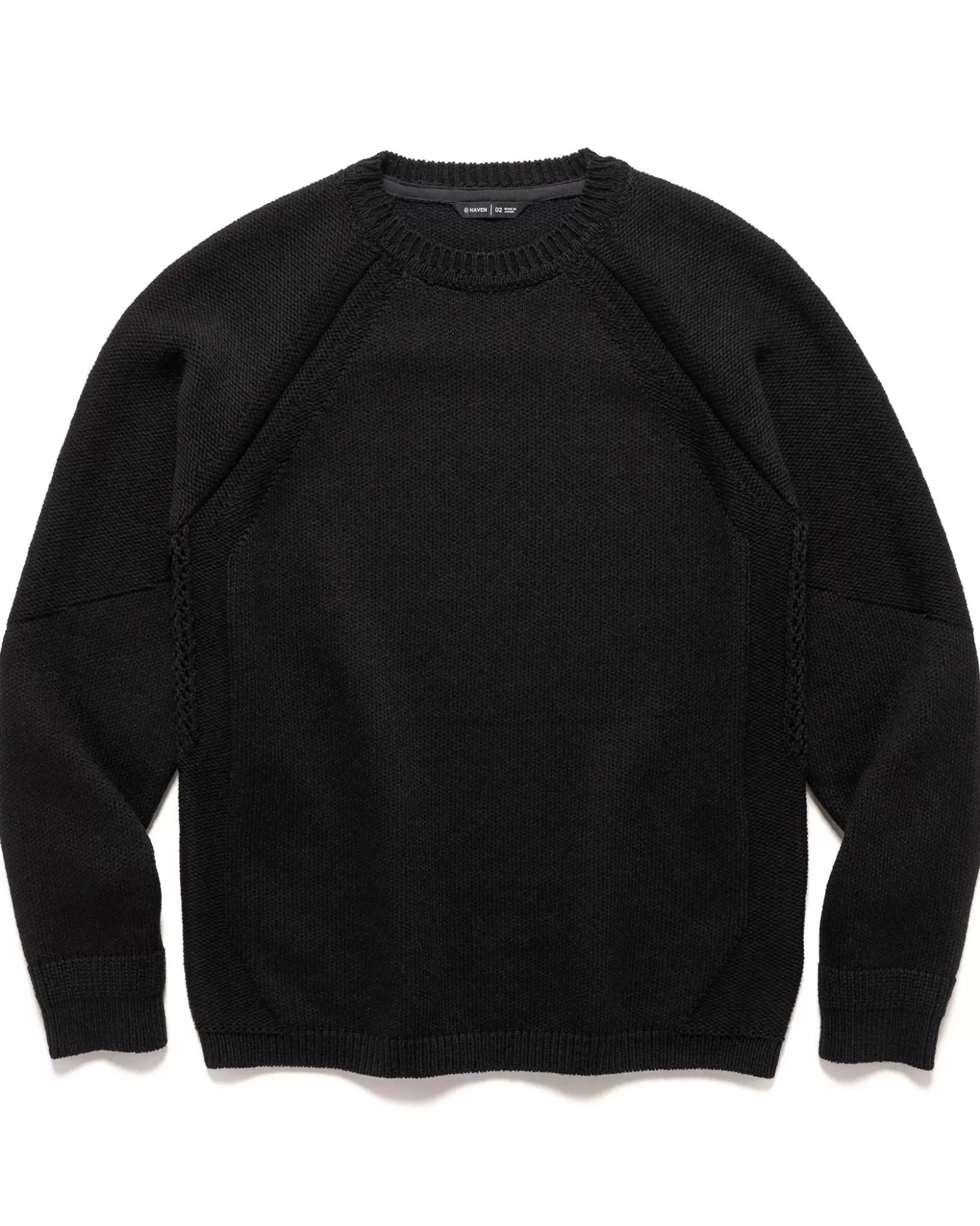 HAVEN Harbour Sweater-Cotton Cashmere Knit Black Fashion