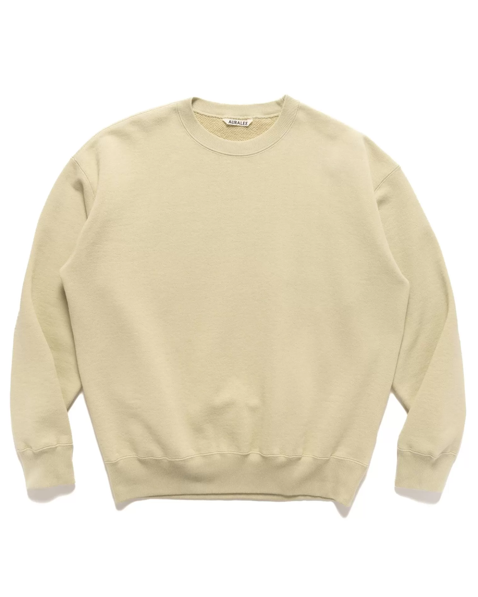 AURALEE Heavy Bd Sweat P/O Light Green Outlet