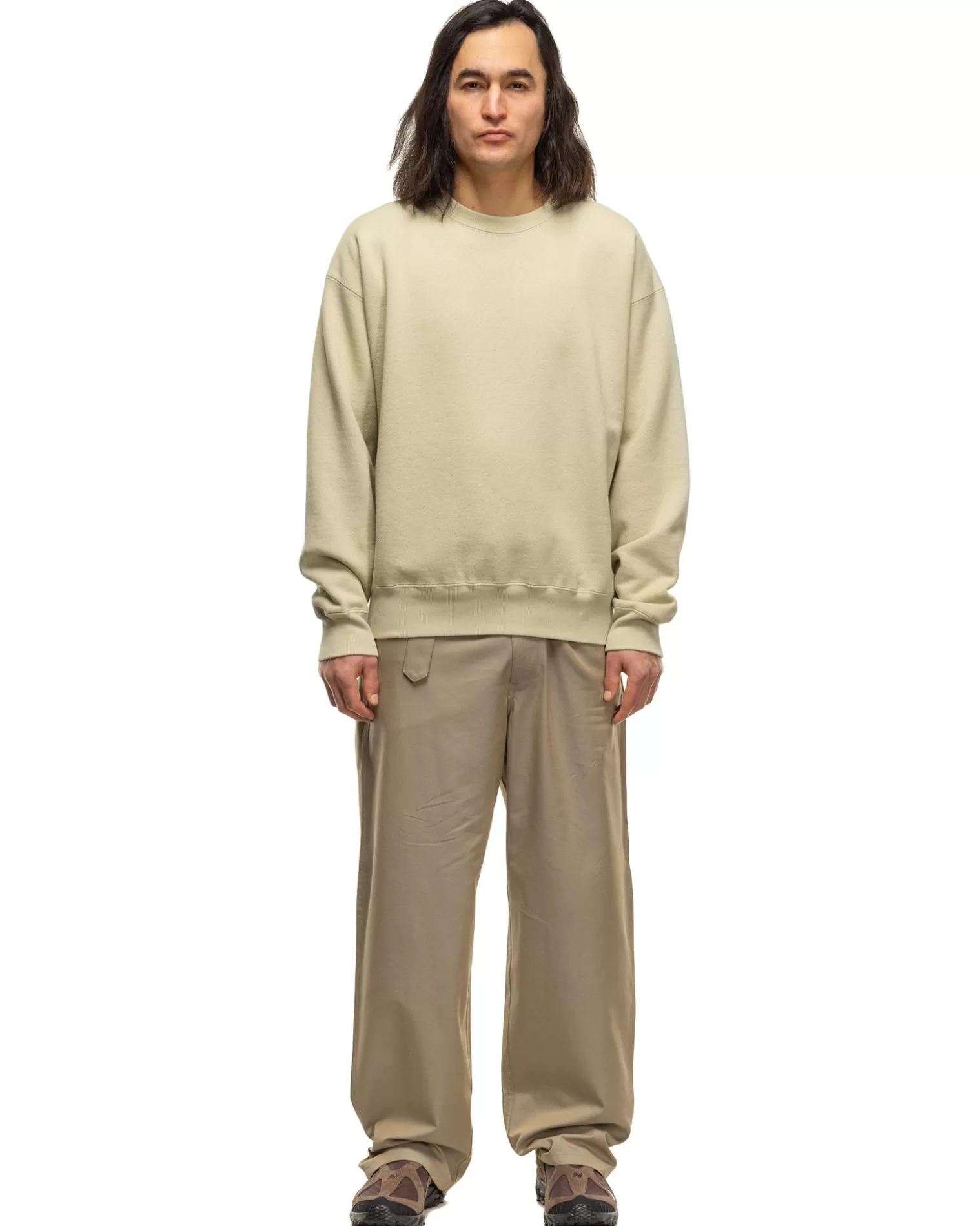 AURALEE Heavy Bd Sweat P/O Light Green Outlet