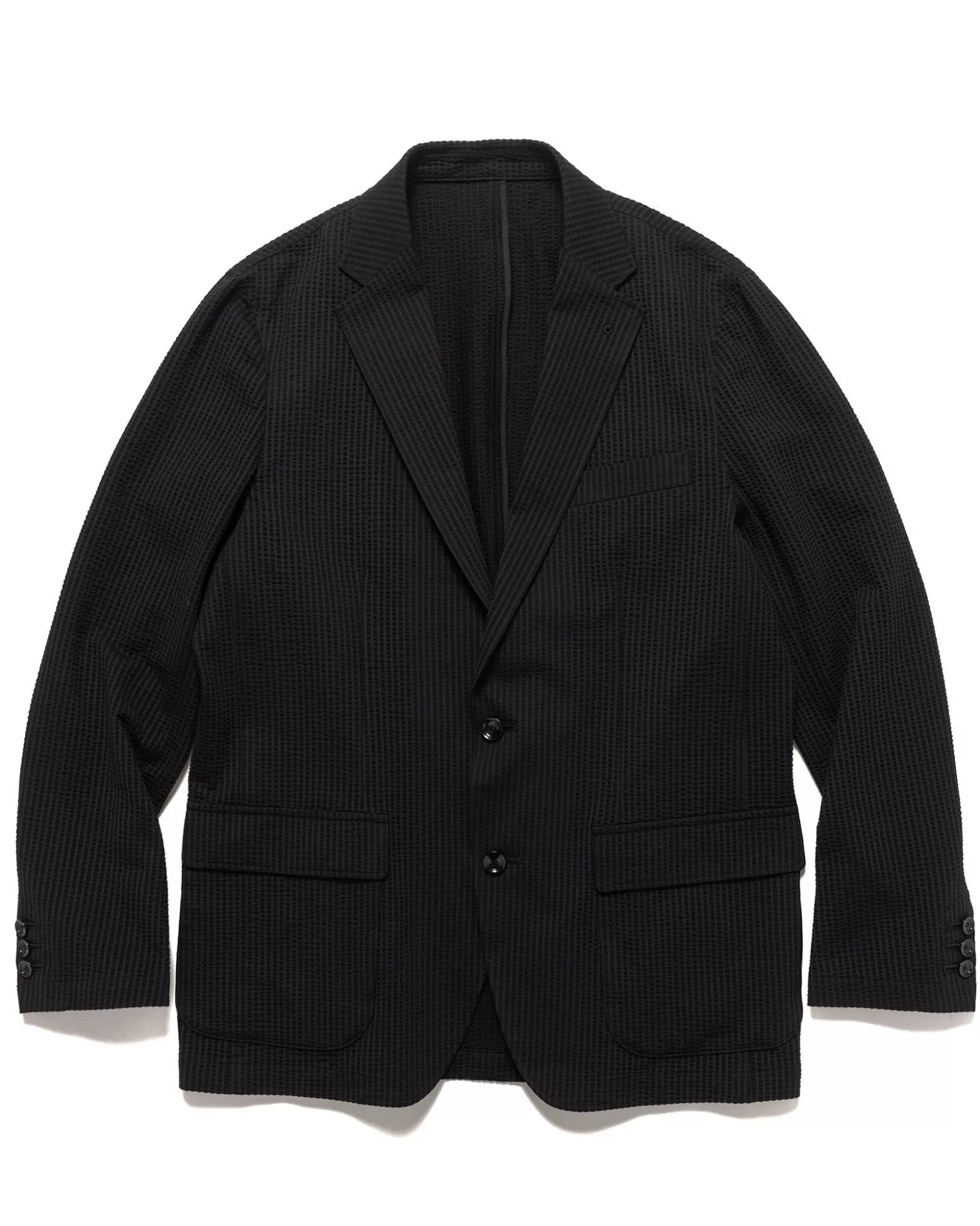 Sophnet. High Gauge Wave Stripe Standard 2Button Jacket Black Shop