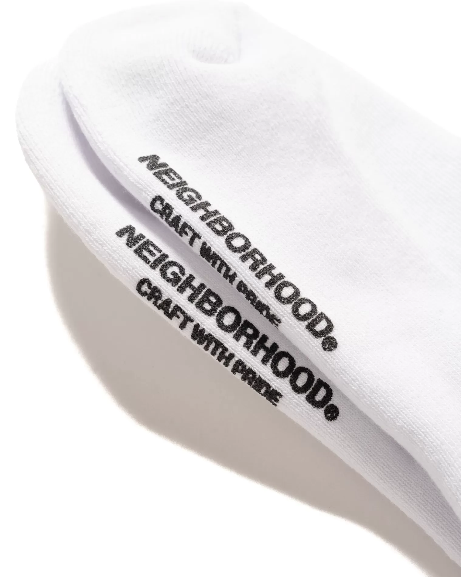 Neighborhood Id Logo Socks White Fashion