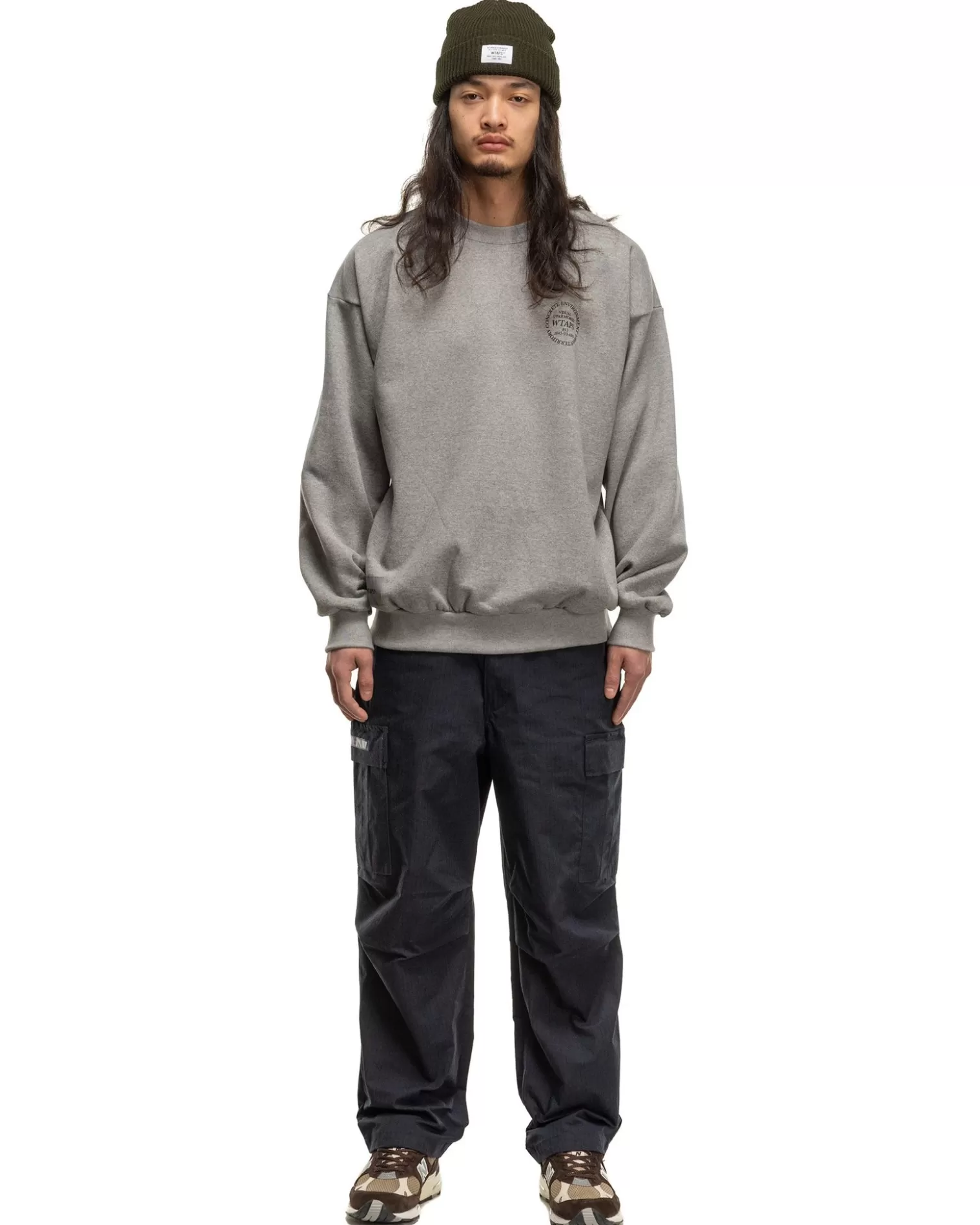 WTAPS Ingredients/Sweater/Cotton Ash Grey Cheap