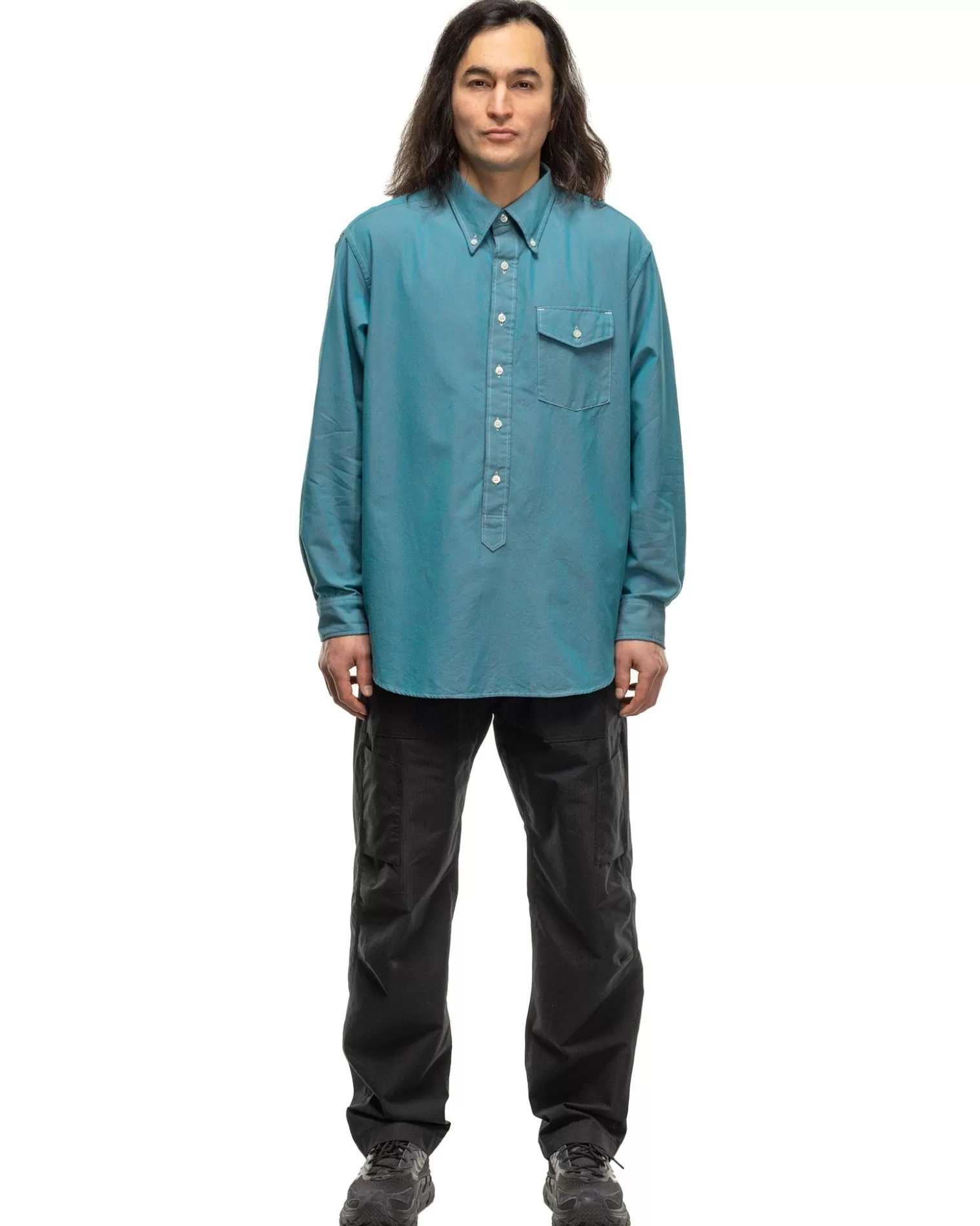 Engineered Garments Ivy Bd Shirt Cotton Iridescent Jade Store