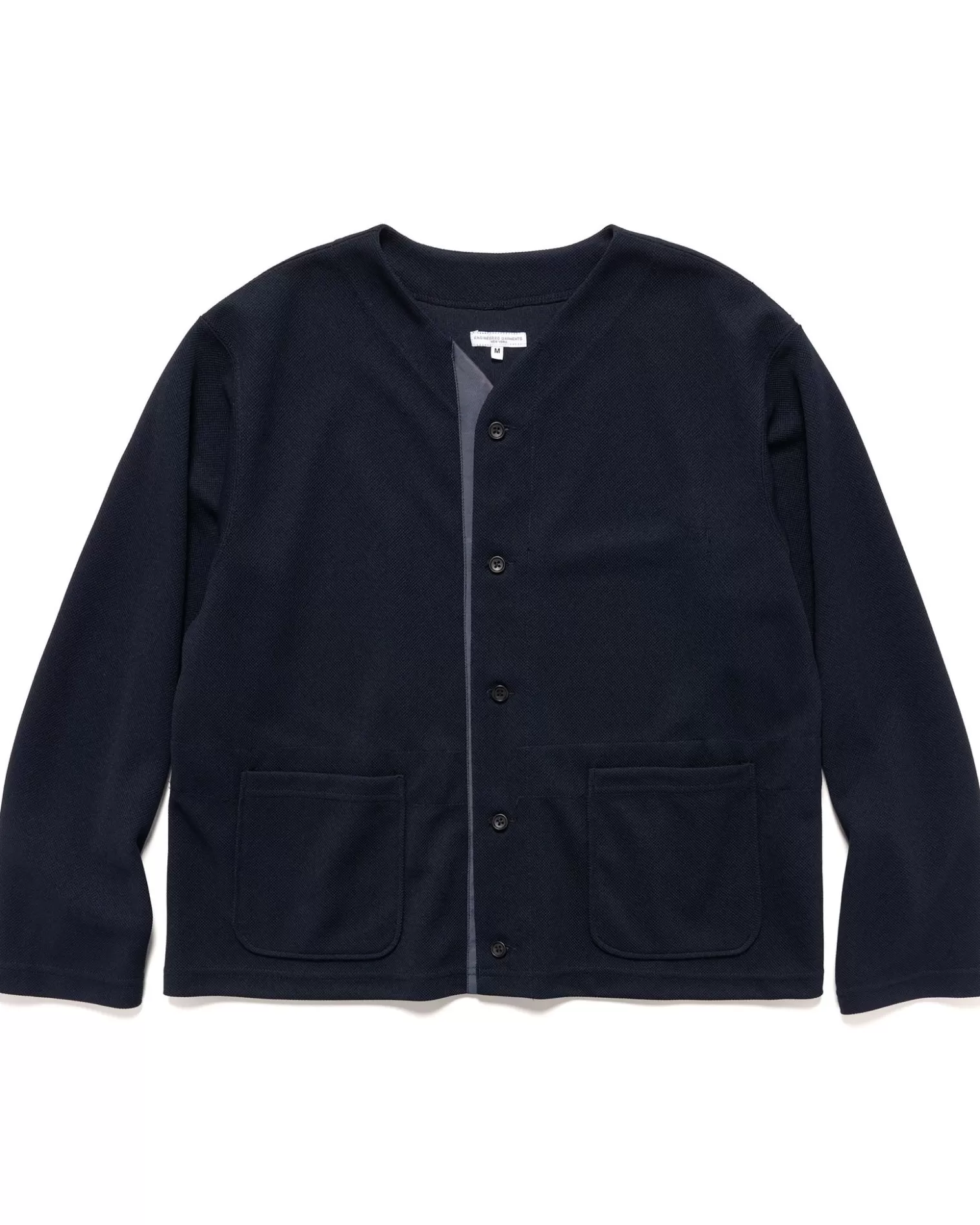 Engineered Garments Knit Cardigan Diamond Poly Knit Dark Navy Sale